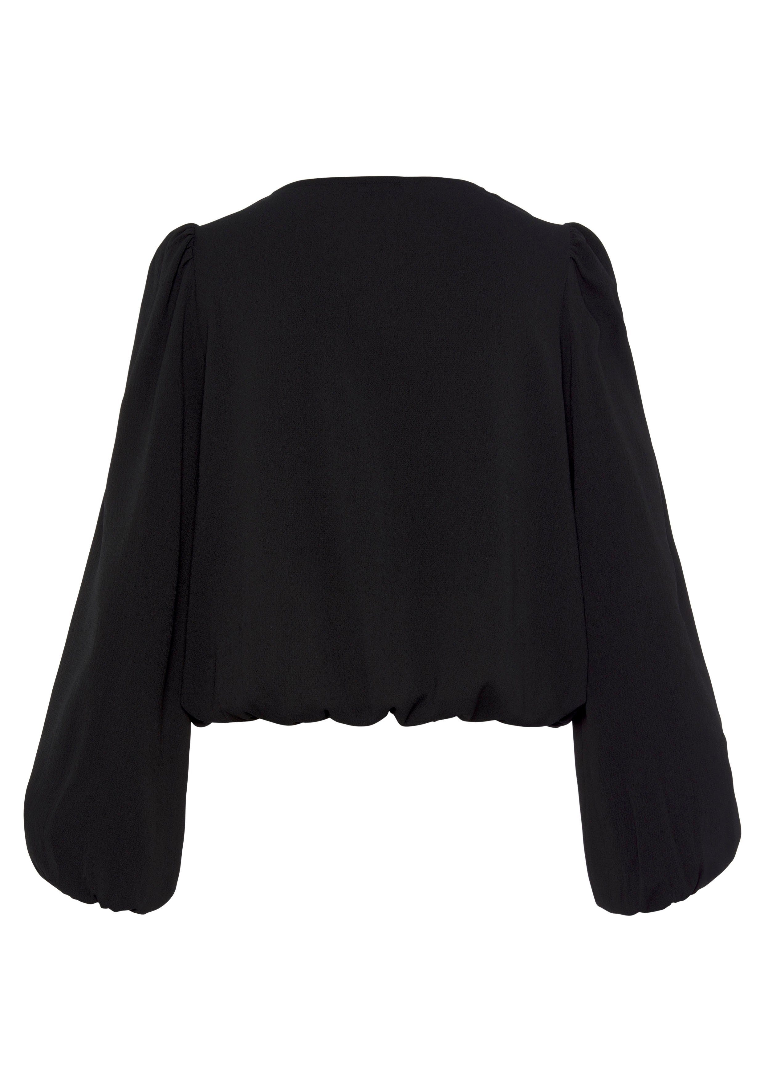 Lascana Blouse zonder sluiting met kettingdetails, elegante damesblouse, modieus, feestelijk