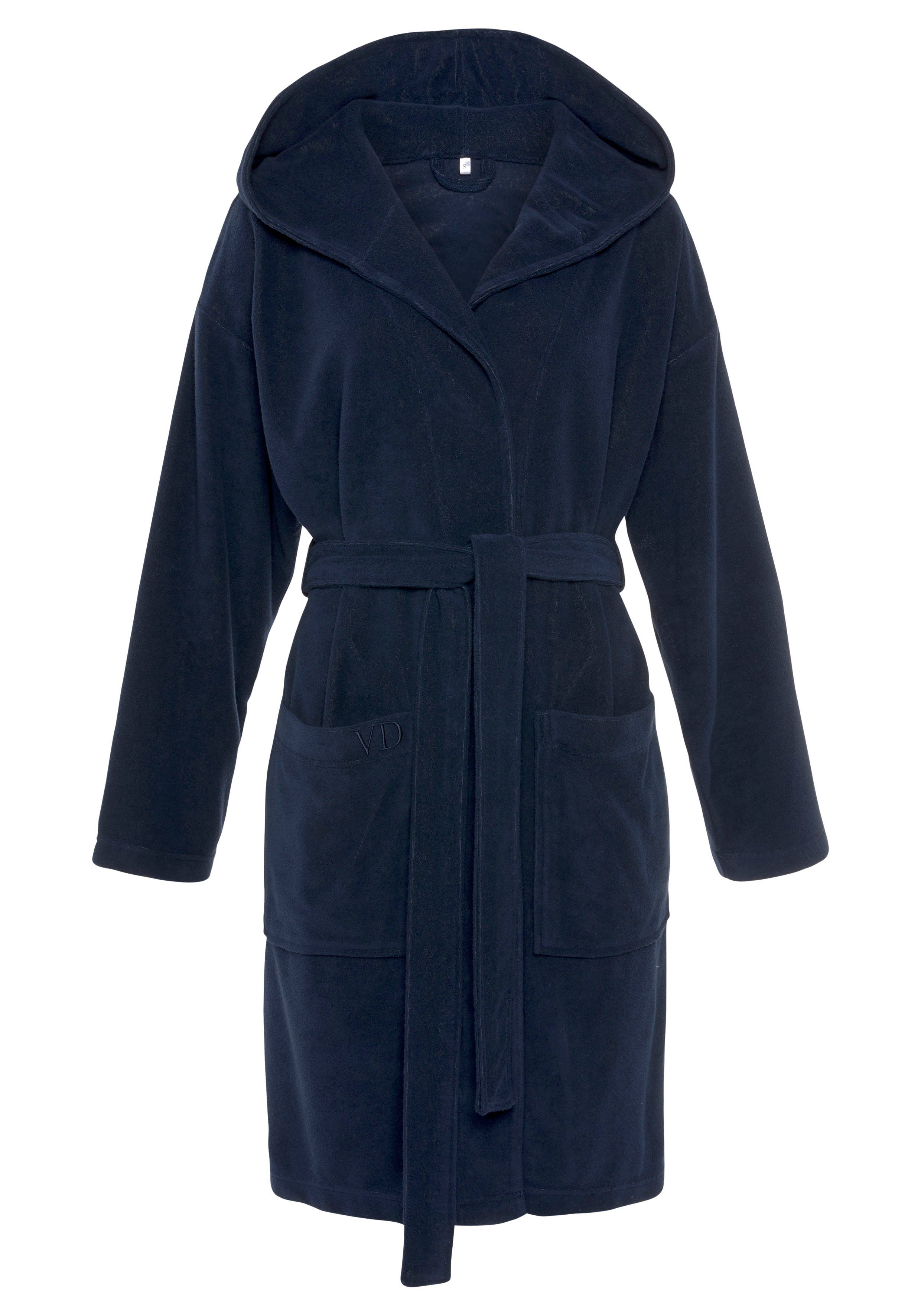 Vivance Dreams Badjas in minilengte badjassen & kimono's maat M/36 (38) blauw