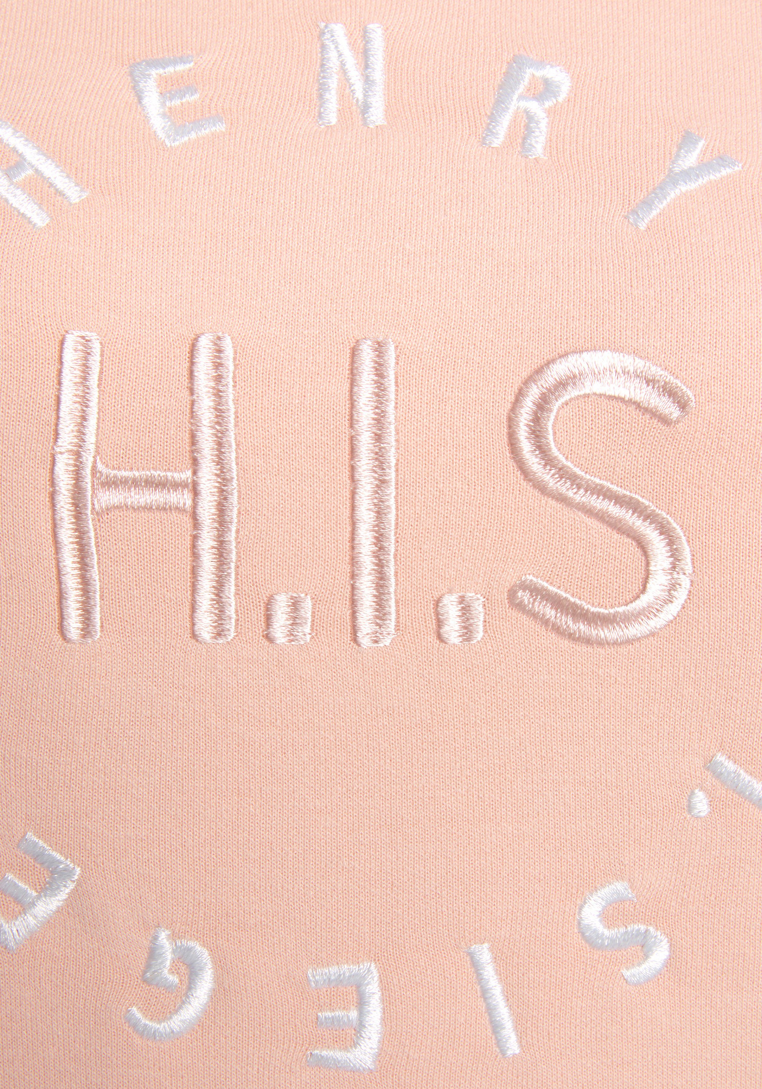 H.I.S Sweatshirt met grote logo-borduurwerk, loungewear