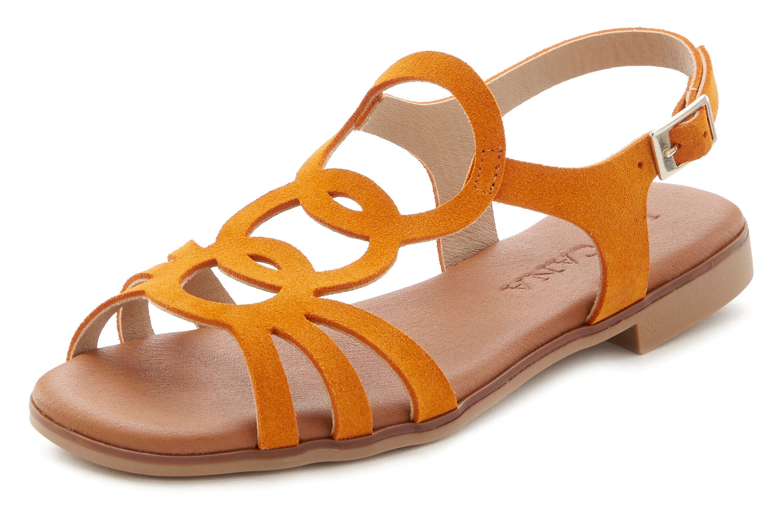 Lascana Sandalen Zomerschoen van hoogwaardig leer, sandaal, zomerschoen