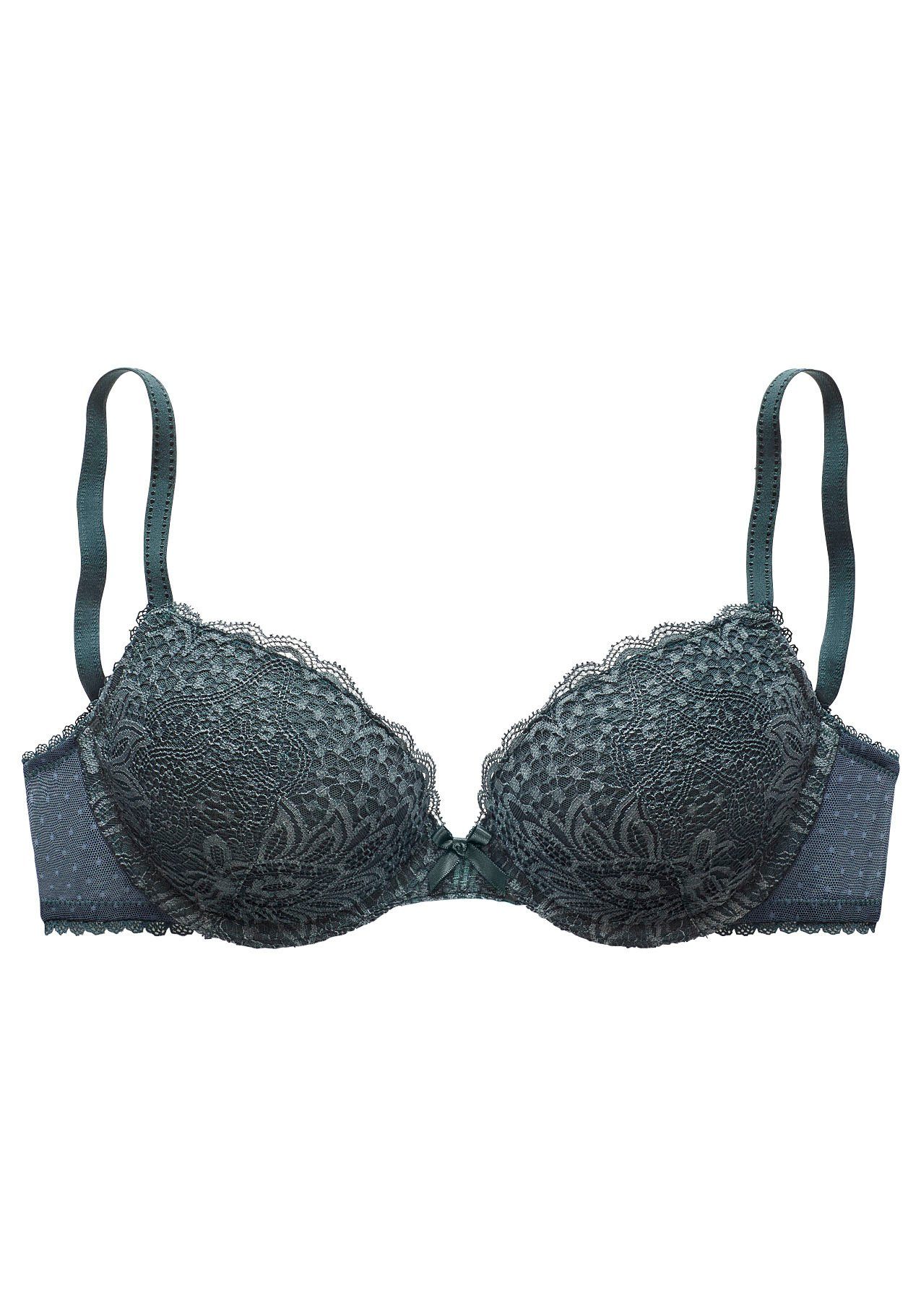 Vivance Push-up-bh rondom met gebloemd kant, dessous