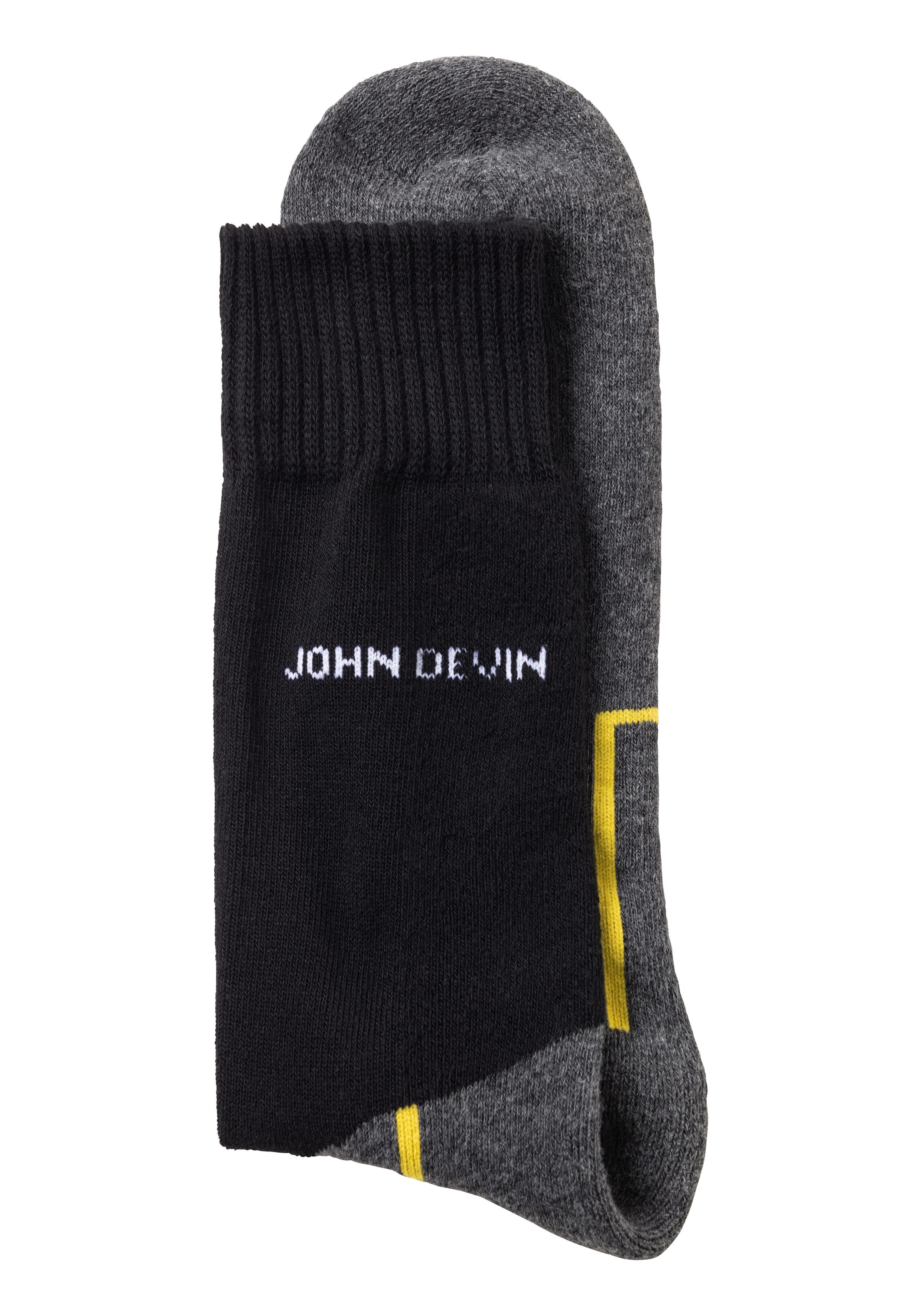 John Devin Functionele sokken met zolen over de tenen en hoge hakpluche (set, 4 paar)