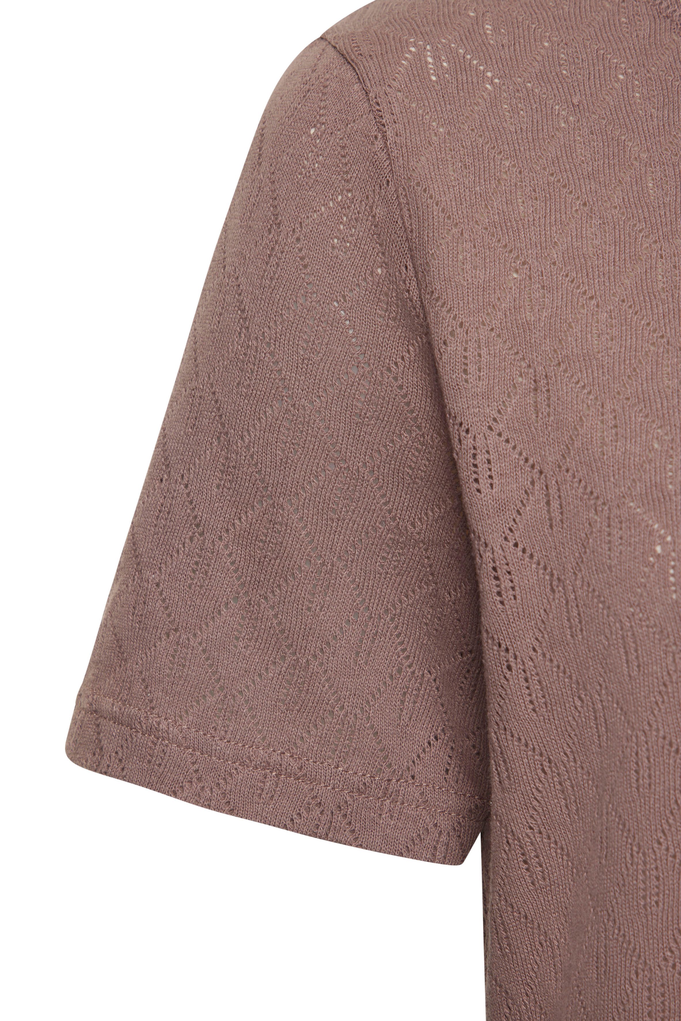 Vivance Shirt met korte mouwen Met modieus ajourpatroon in een zachte katoenkwaliteit