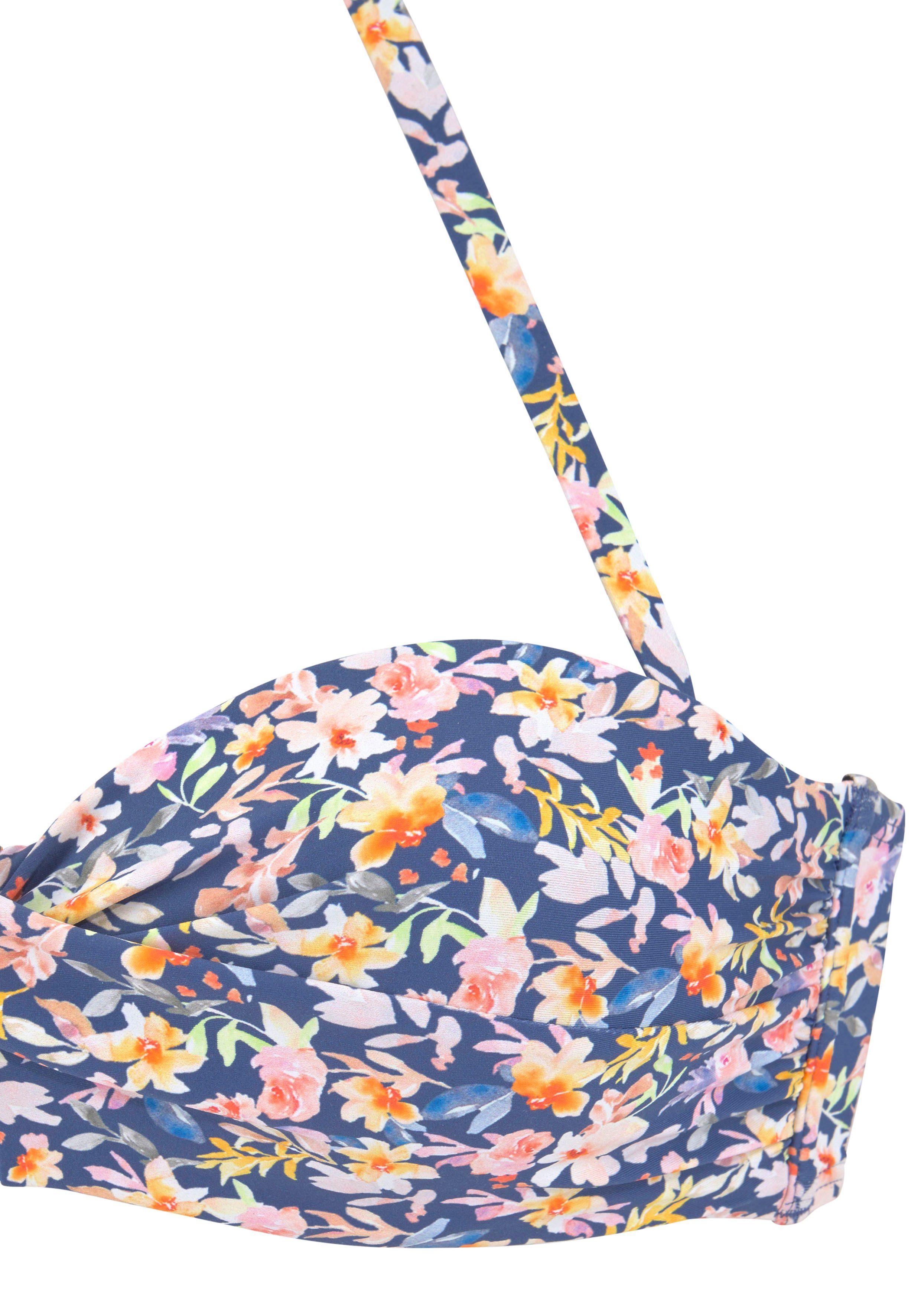 Buffalo Beugelbikini in bandeaumodel met gebloemd design