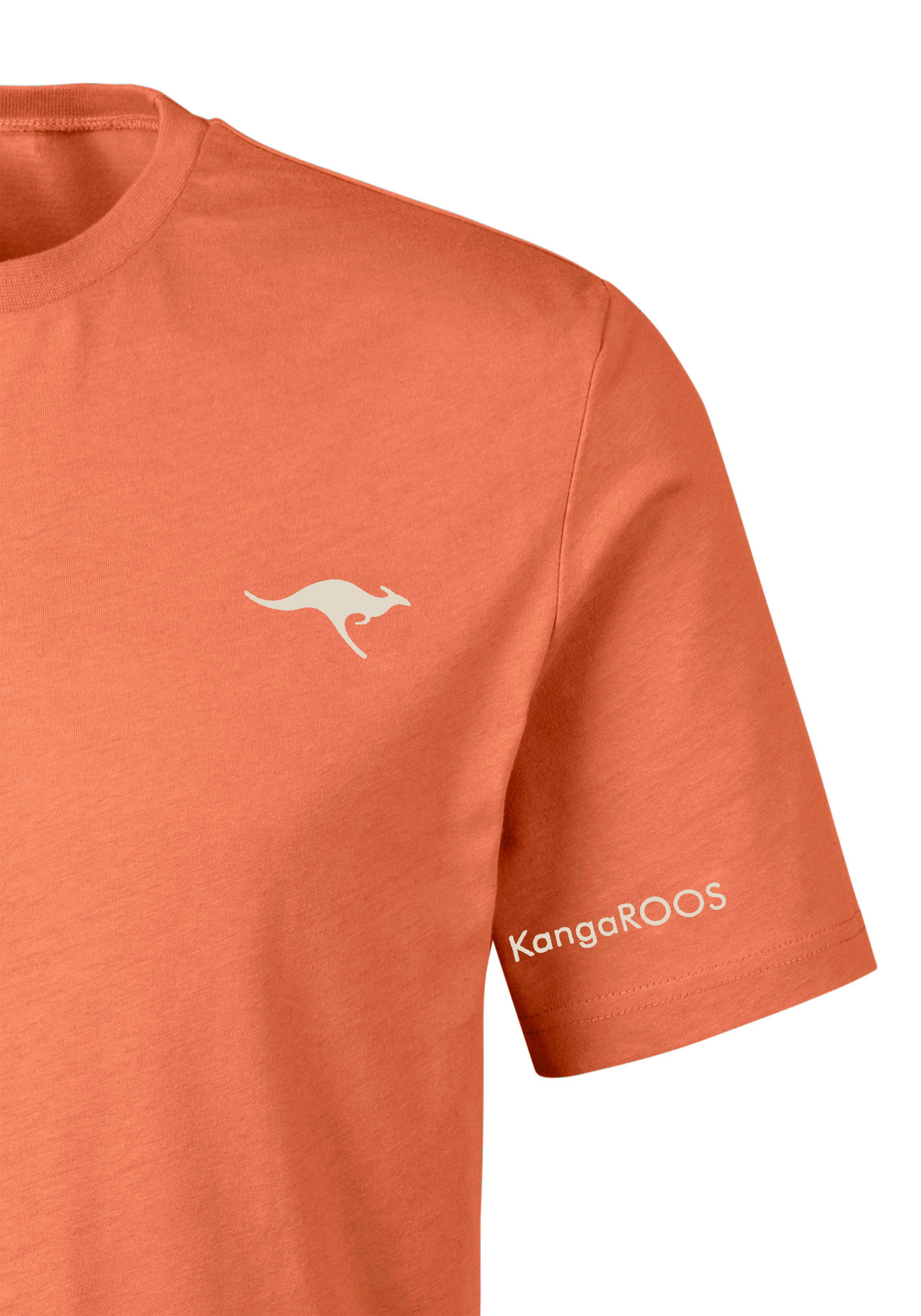 KangaROOS T-shirt met kangaroos-print op borsthoogte (Set van 2)