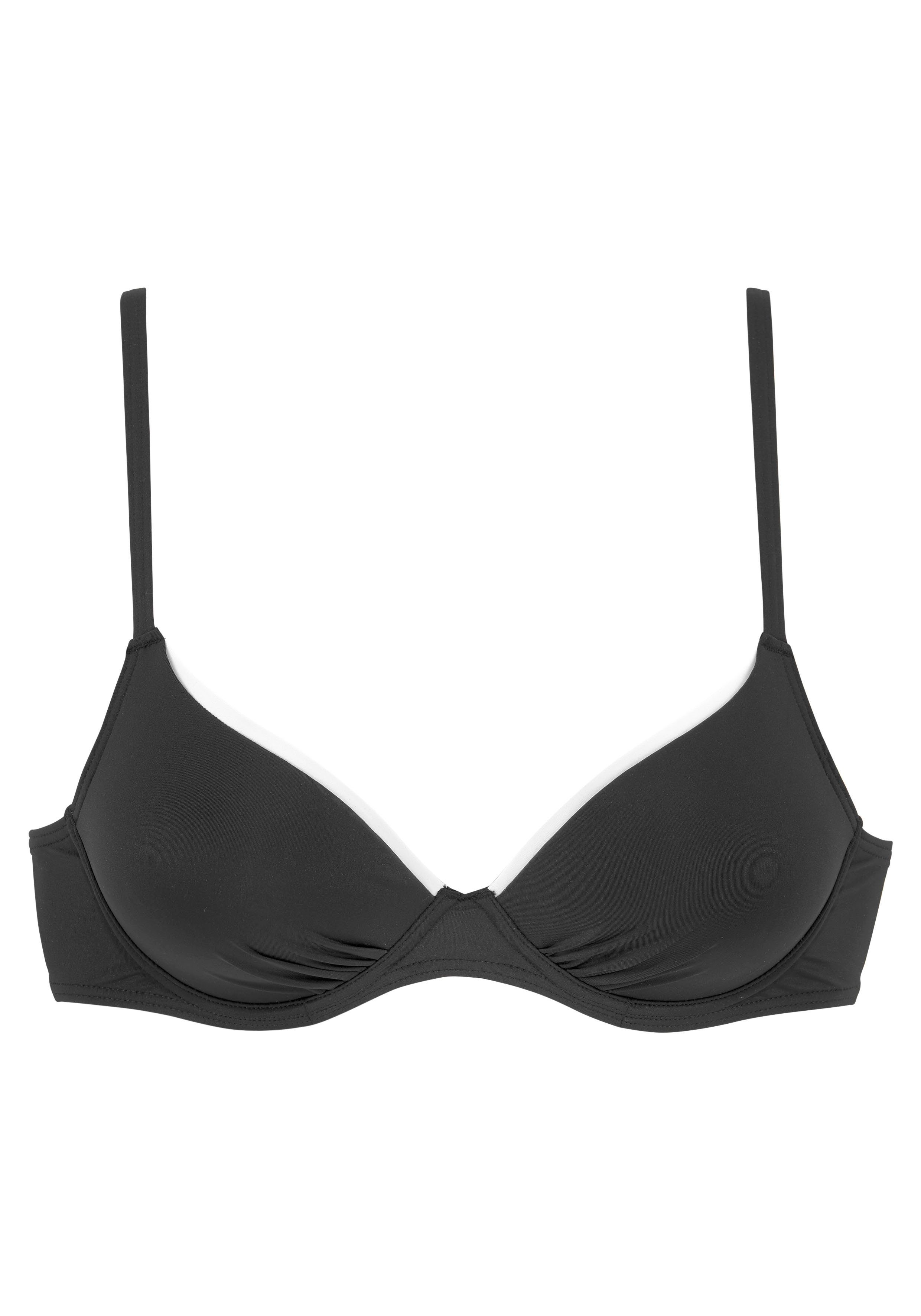 Vivance Bikinitop met beugels Lorena met contrastkleurige paspels