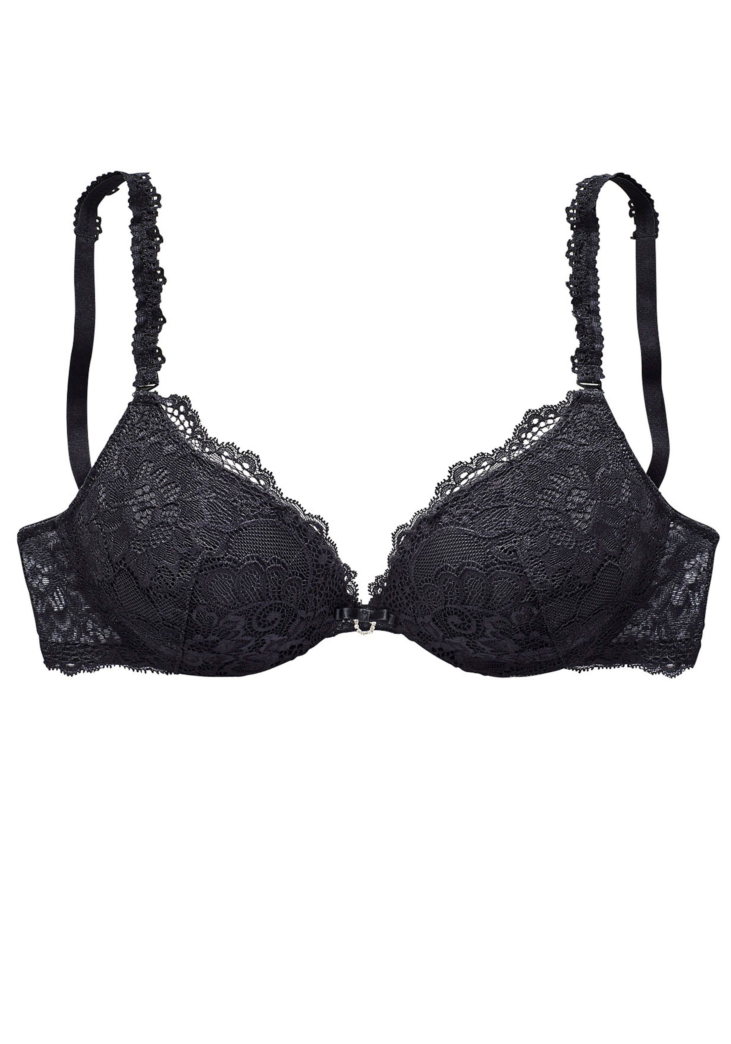 Vivance Push-up-bh met 3 extravagante bandjes om te verwisselen, sexy lingerie