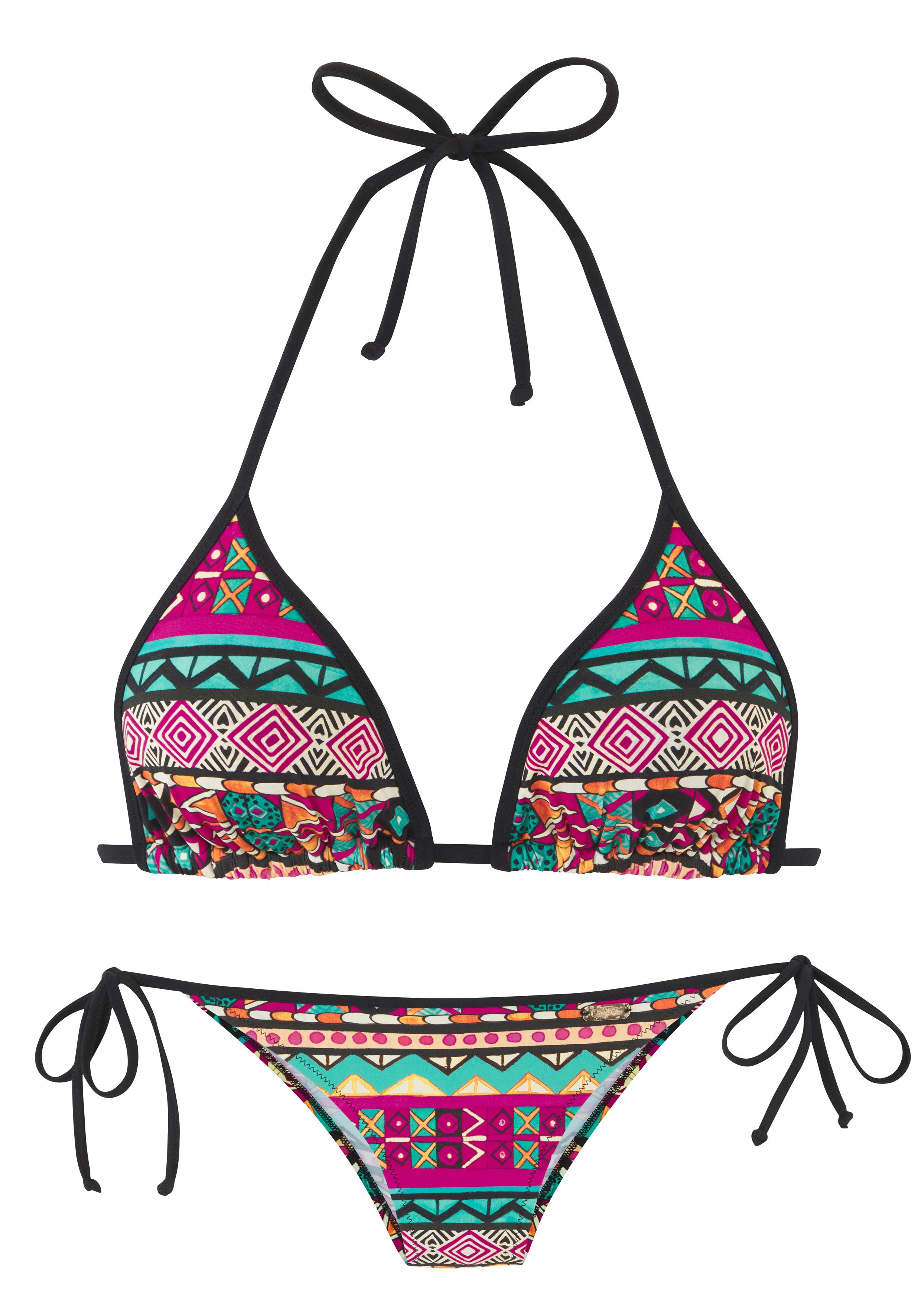 Buffalo Triangelbikini met kleurrijk ontwerp