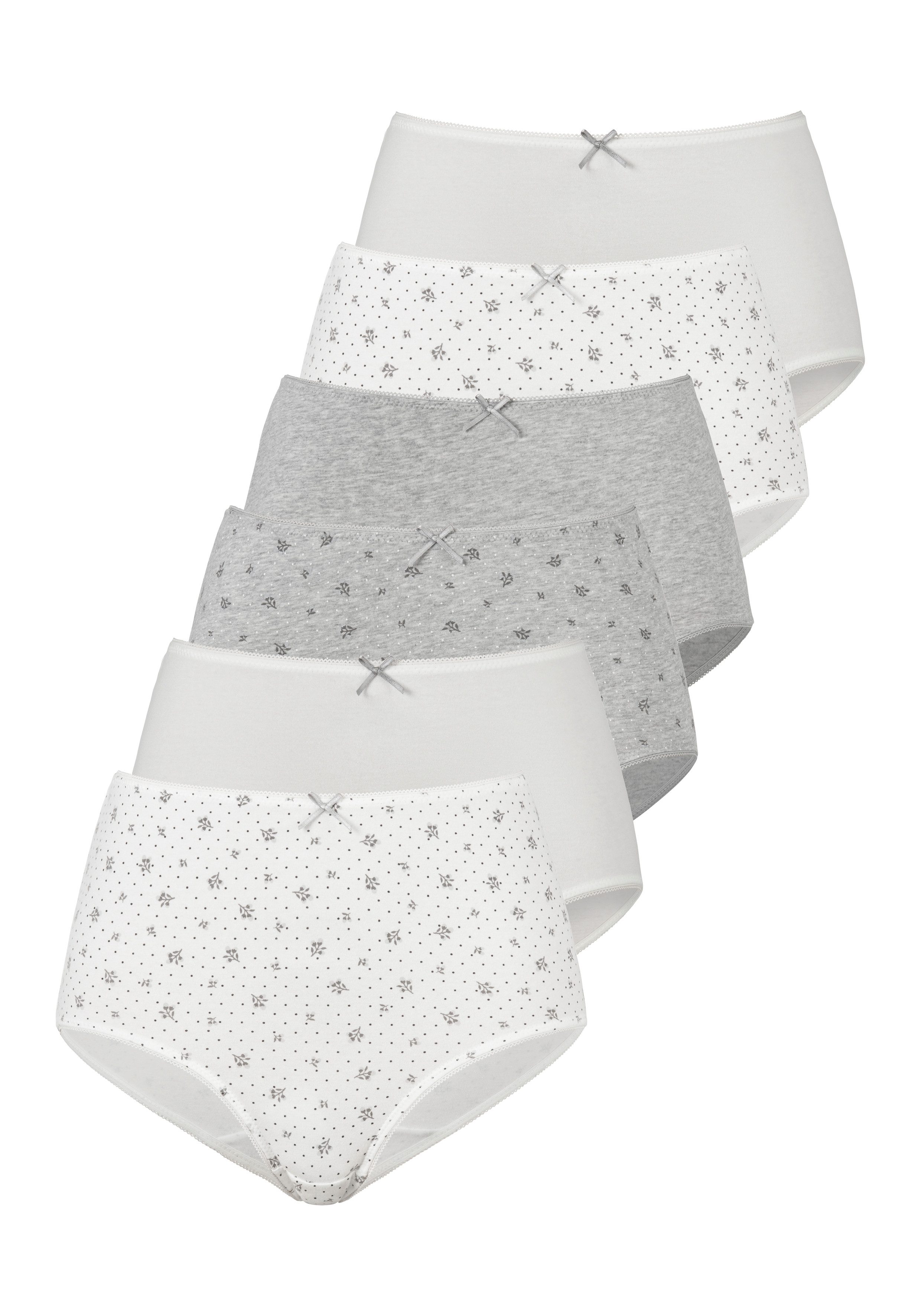Petite fleur Tailleslip van elastisch katoen (Set van 6)