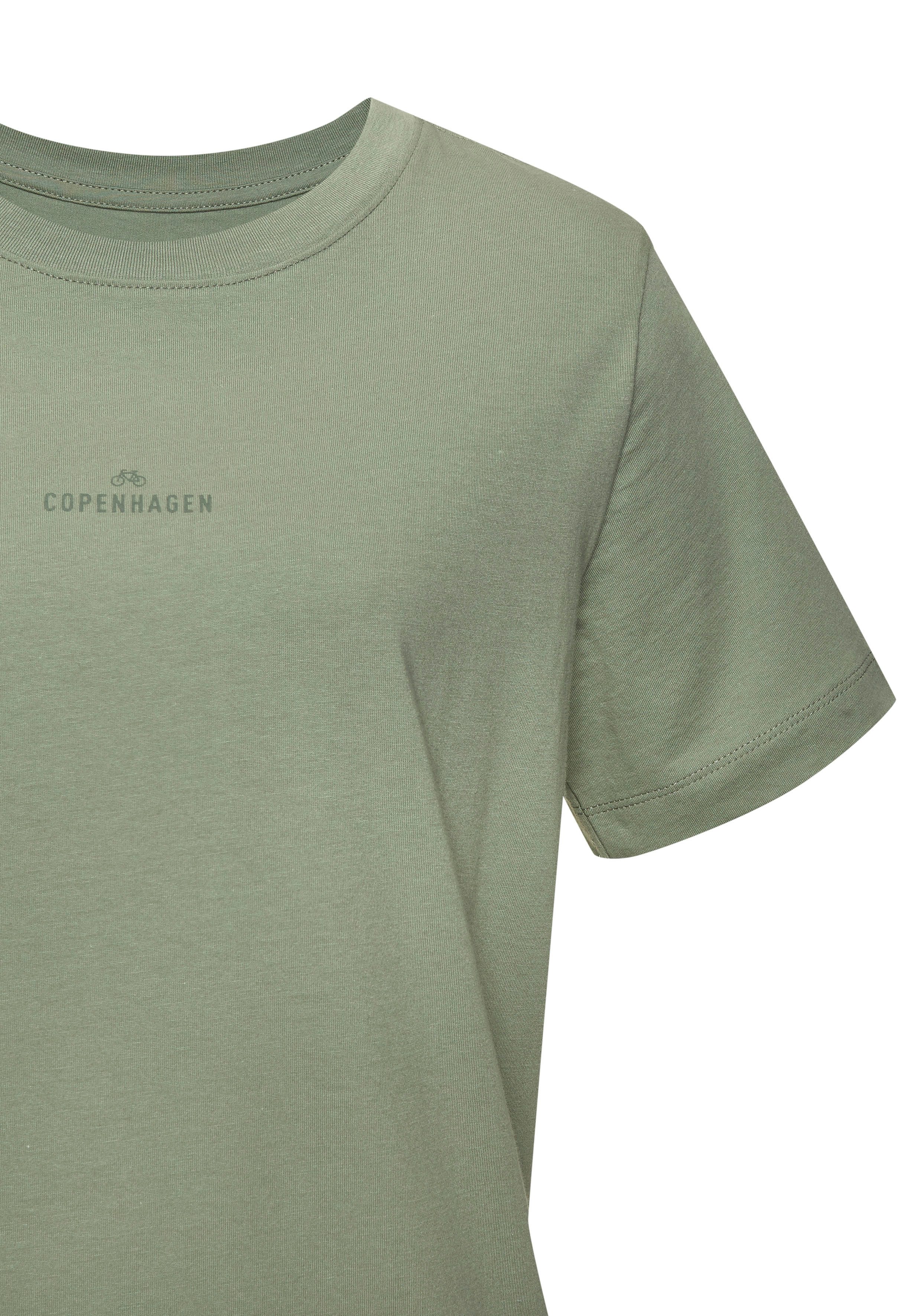 Copenhagen Studios T-shirt Met subtiele logoprint vooraan van zachte jersey kwaliteit met biologische katoen