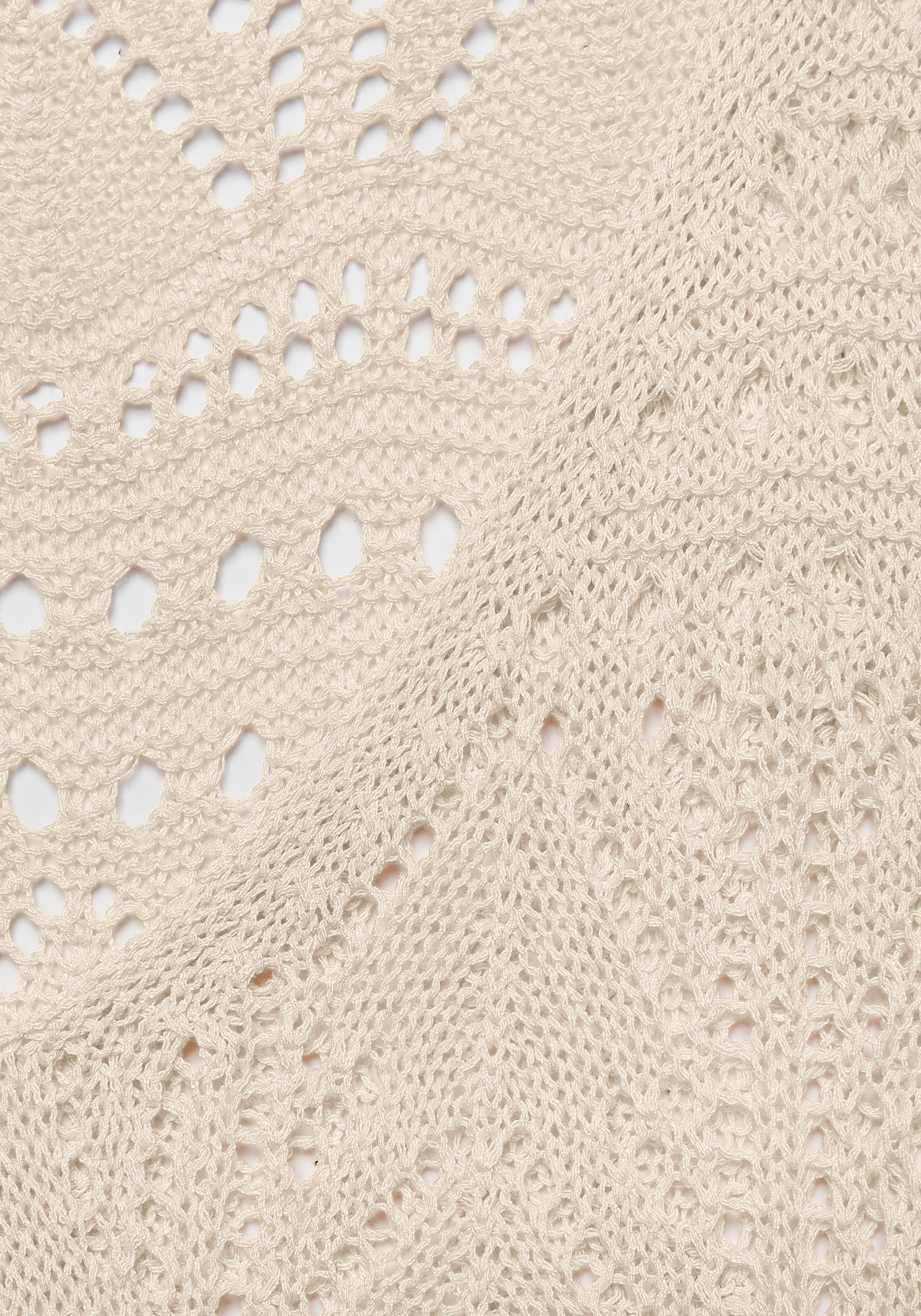 s.Oliver RED LABEL Beachwear Gebreide jurk met ajourpatroon, licht transparante strandjurk