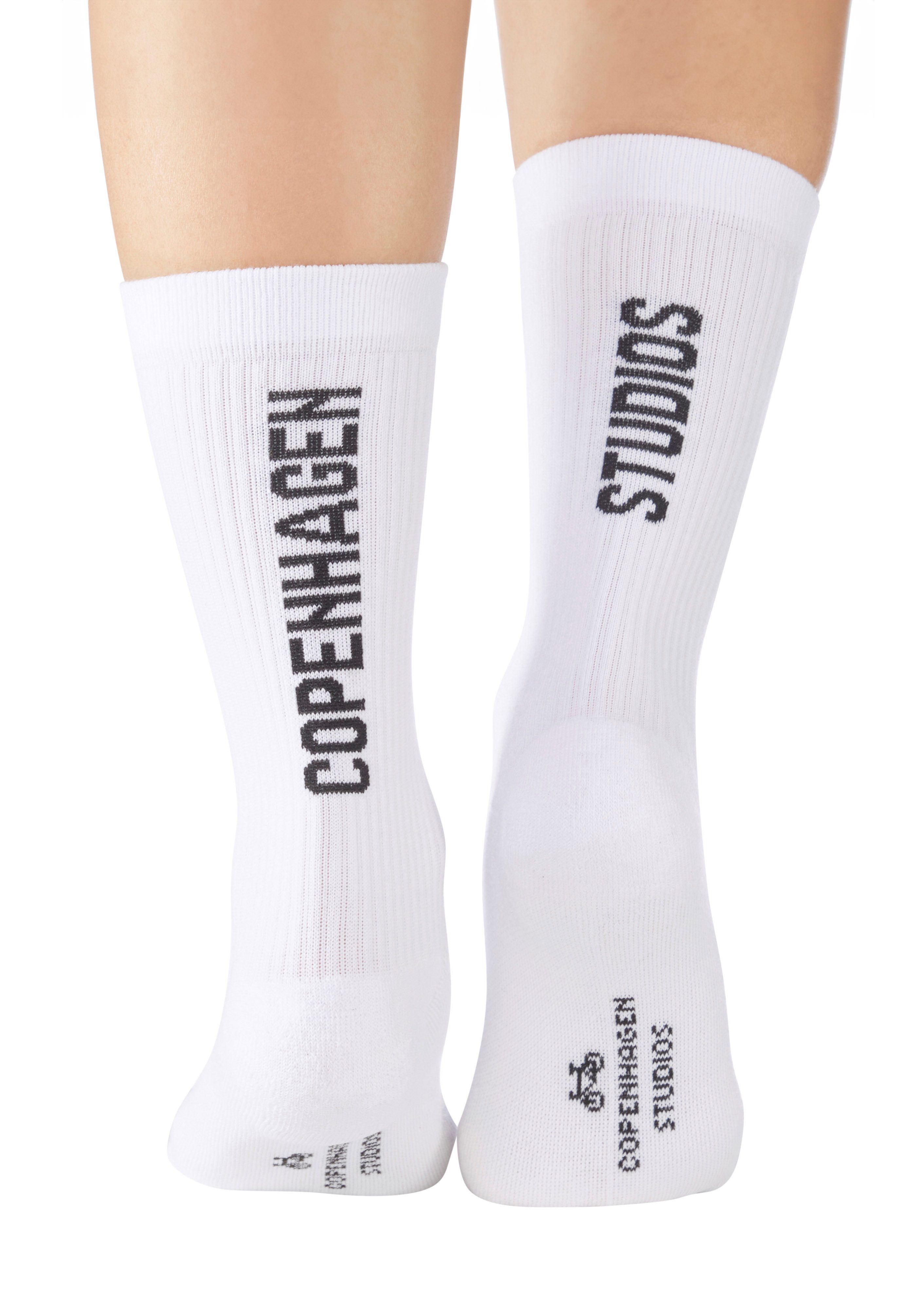 Copenhagen Studios Tennissokken met grote letters (set, 3 paar)