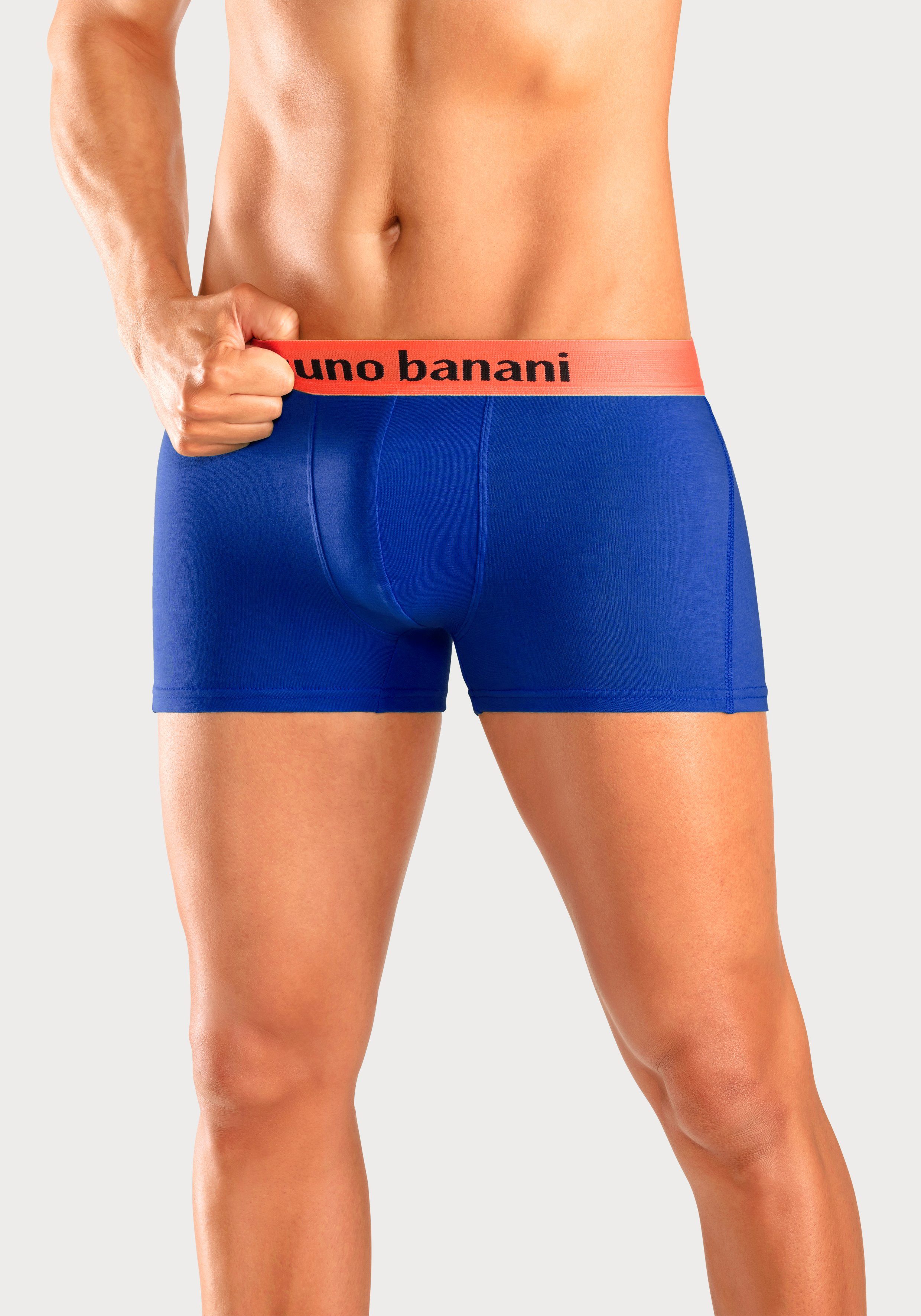 Bruno Banani Boxershort voor heren met gekleurd merkopschrift bij de boord (set, 4 stuks)