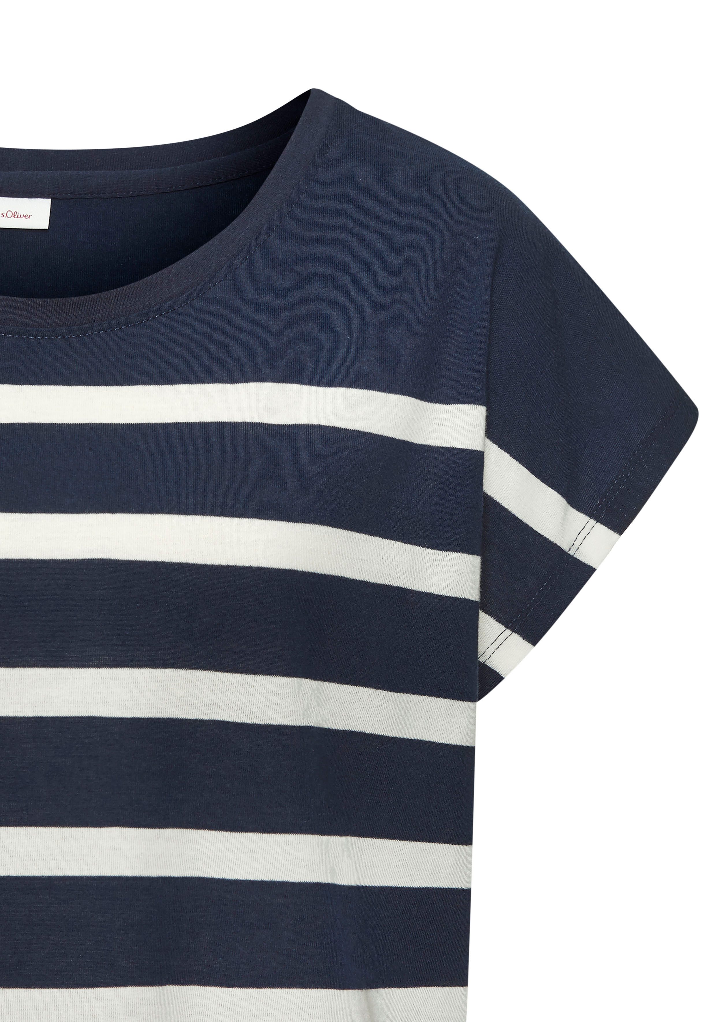 s.Oliver RED LABEL Beachwear Nachthemd met strepen van voorgeverfd garen