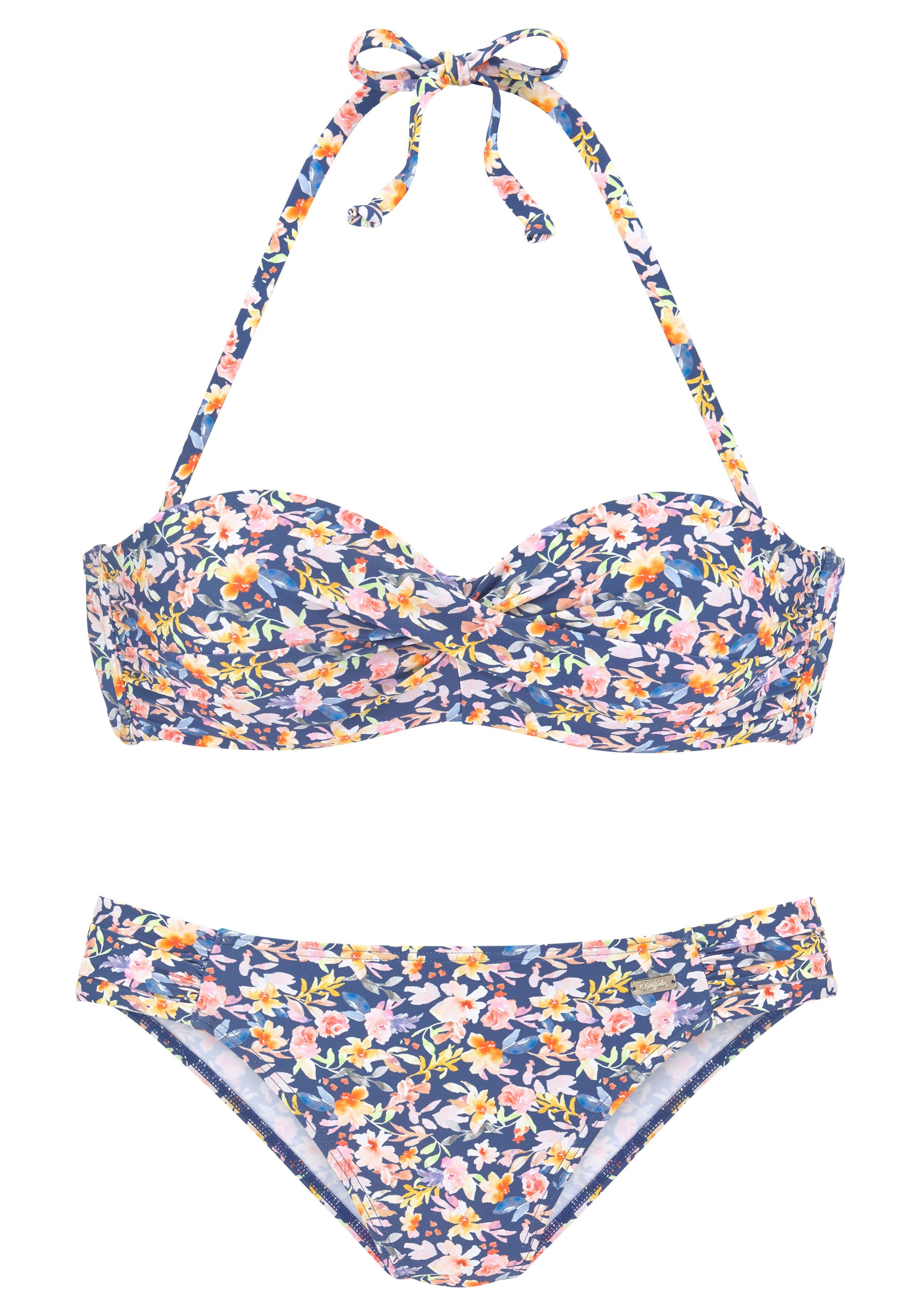 Buffalo Beugelbikini in bandeaumodel met gebloemd design