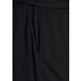 lascana jumpsuit met knoopsluiting voor (met een bindceintuur) zwart