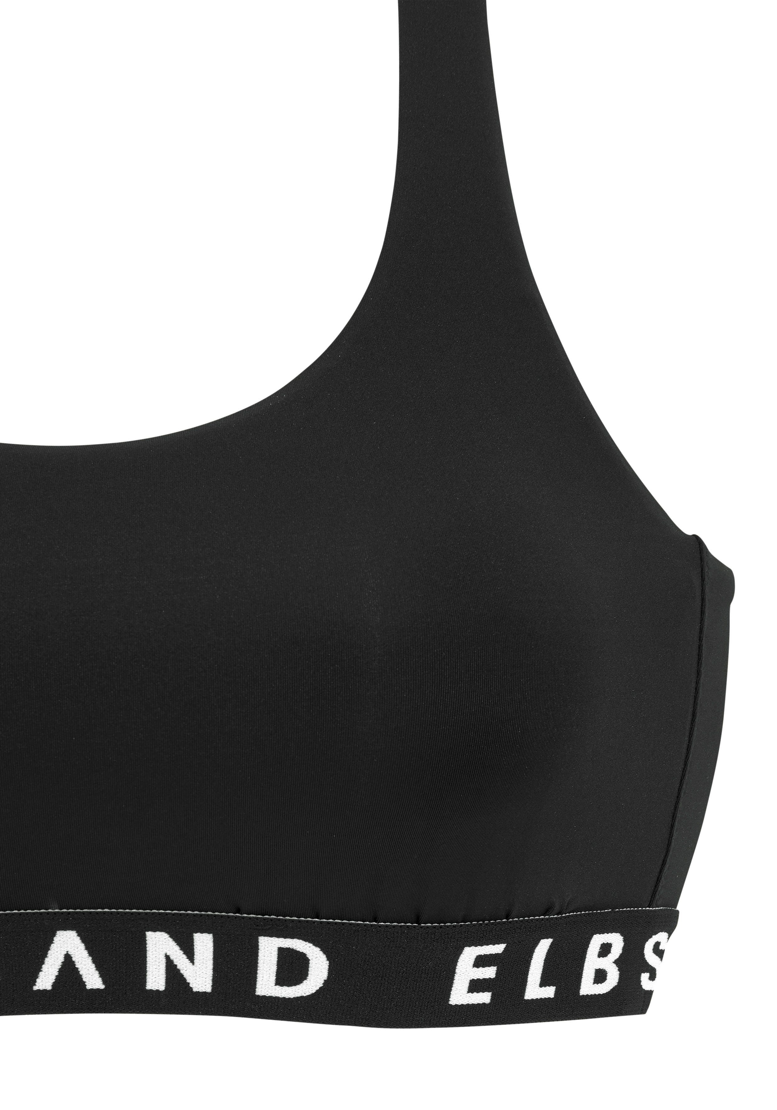 Elbsand Bustierbikini met contrastkleurige opschriften