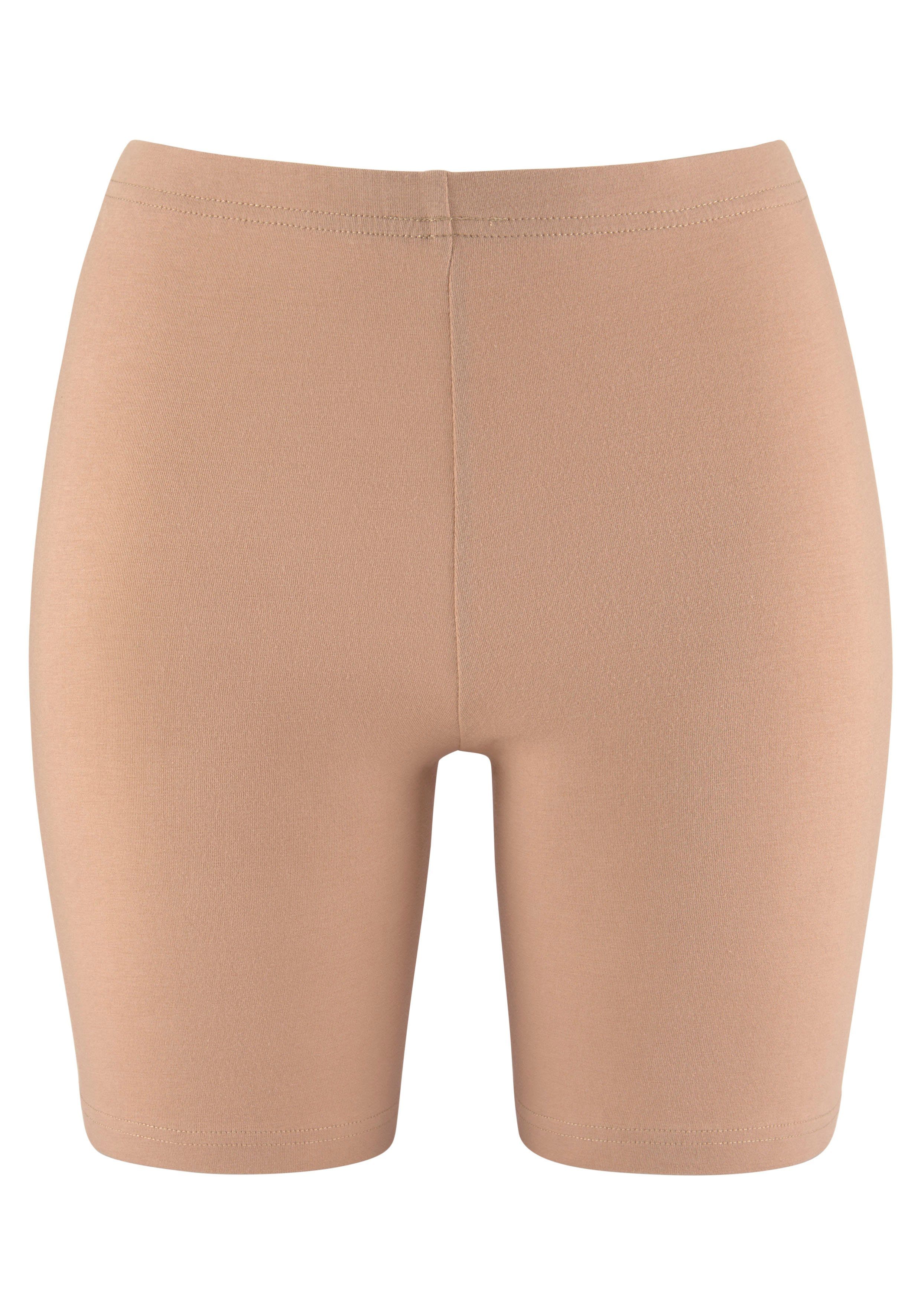 Lascana Lange onderbroek "Perfect Basics" van elastisch katoen (set, 2 stuks)