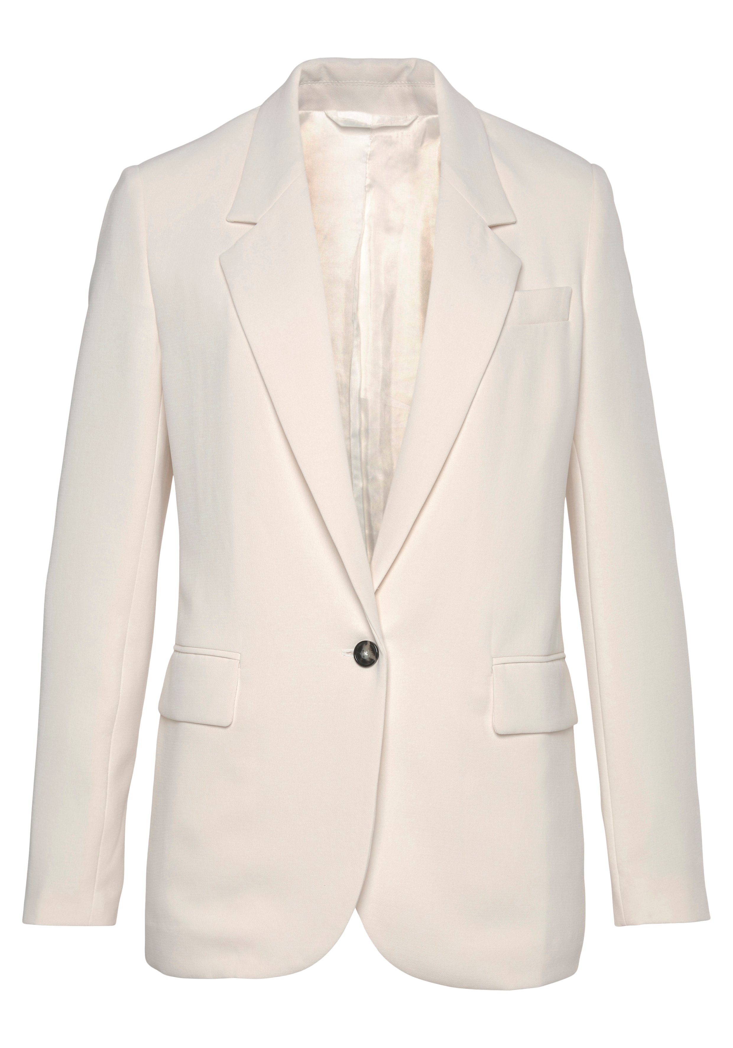 Lascana Lange blazer met reverskraag en split achter, damesblazer, elegant-chic