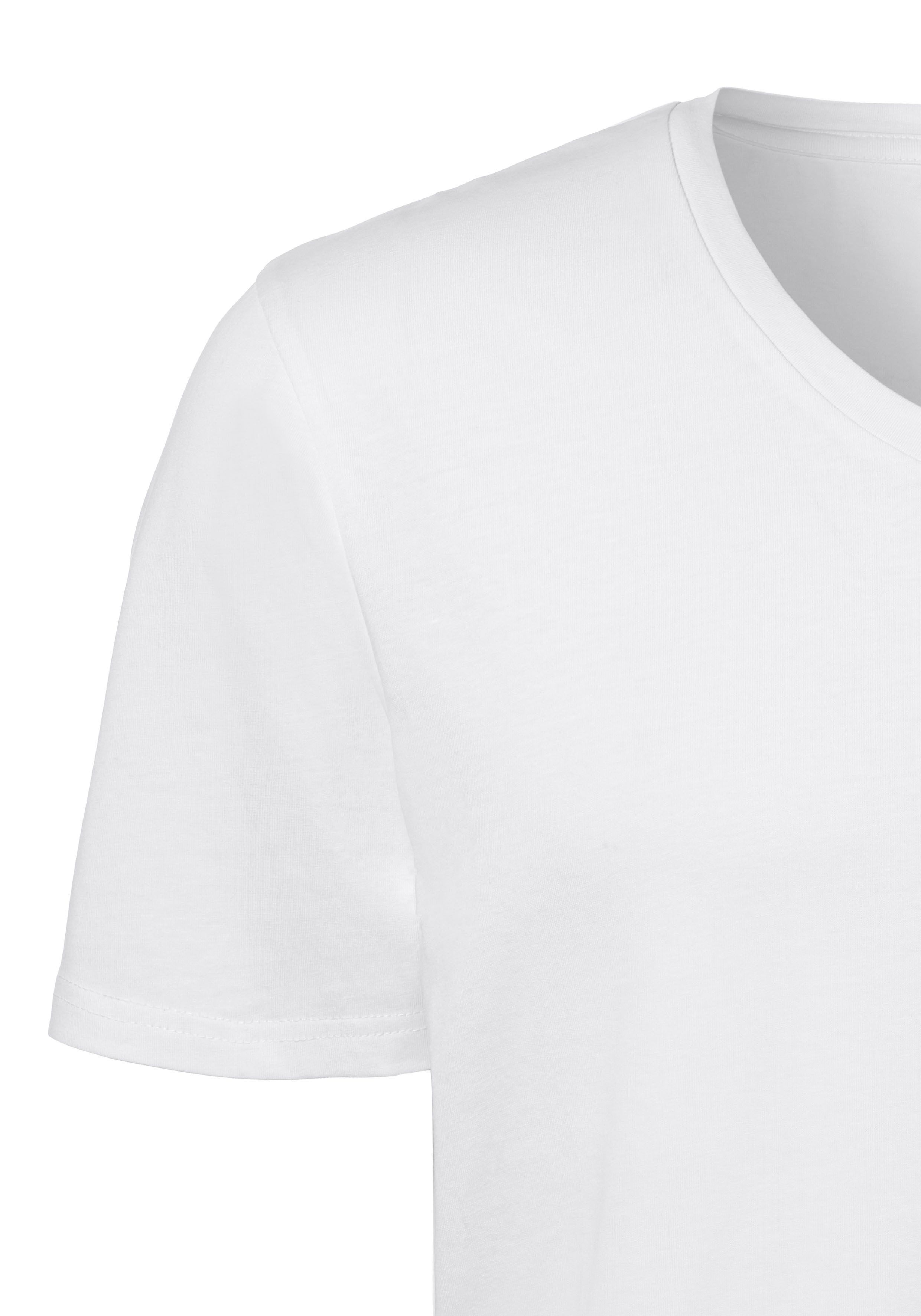 s.Oliver RED LABEL Beachwear T-shirt klassiek onderhemd (set, 2-delig)