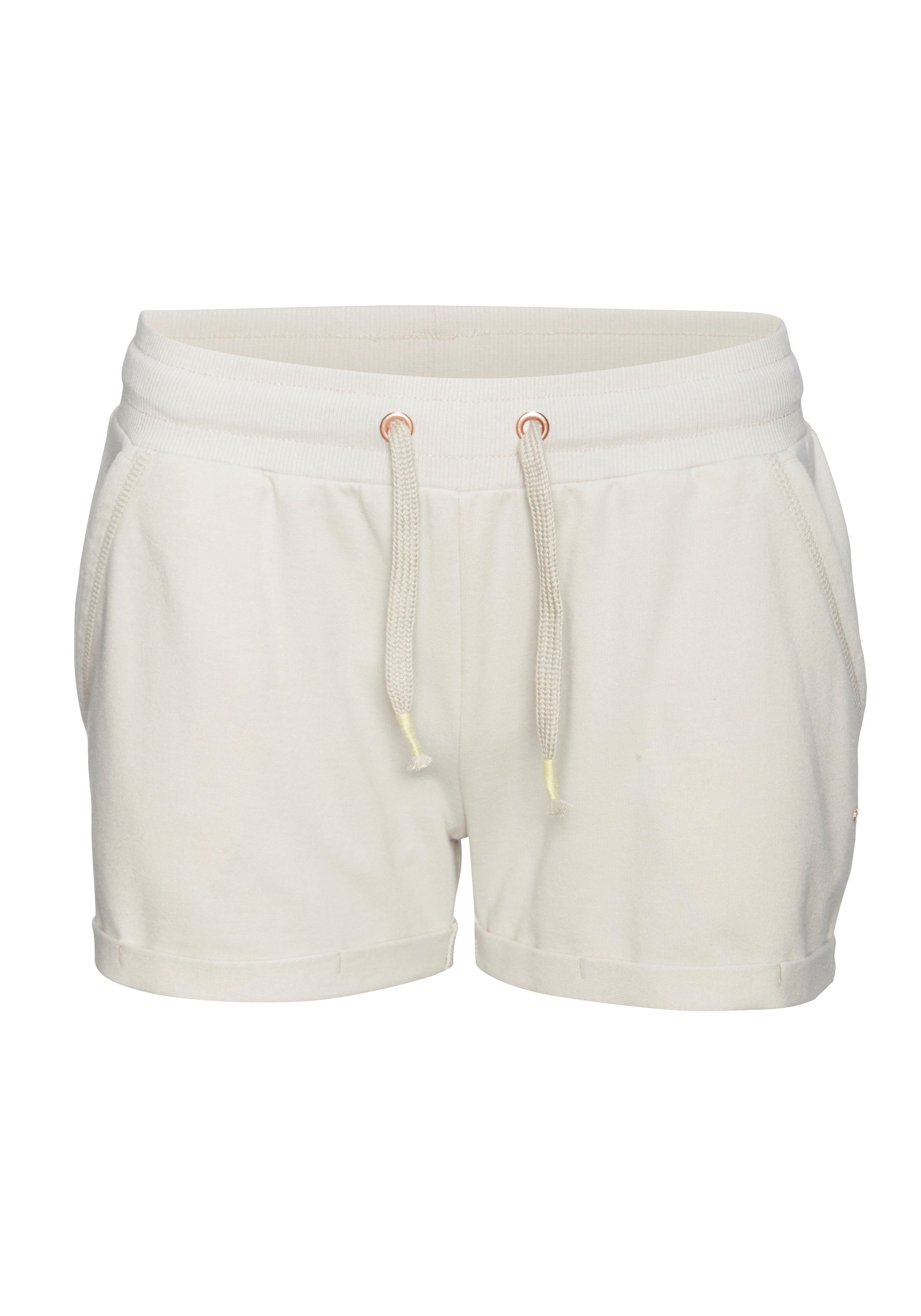 Lascana Relaxshorts met zijzakken, loungepak shorty's maat 44/46 grijs