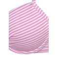 s.oliver red label beachwear beugelbikini in knoop-look roze
