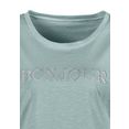vivance t-shirt met modieuze frontprint 'bonjour' multicolor