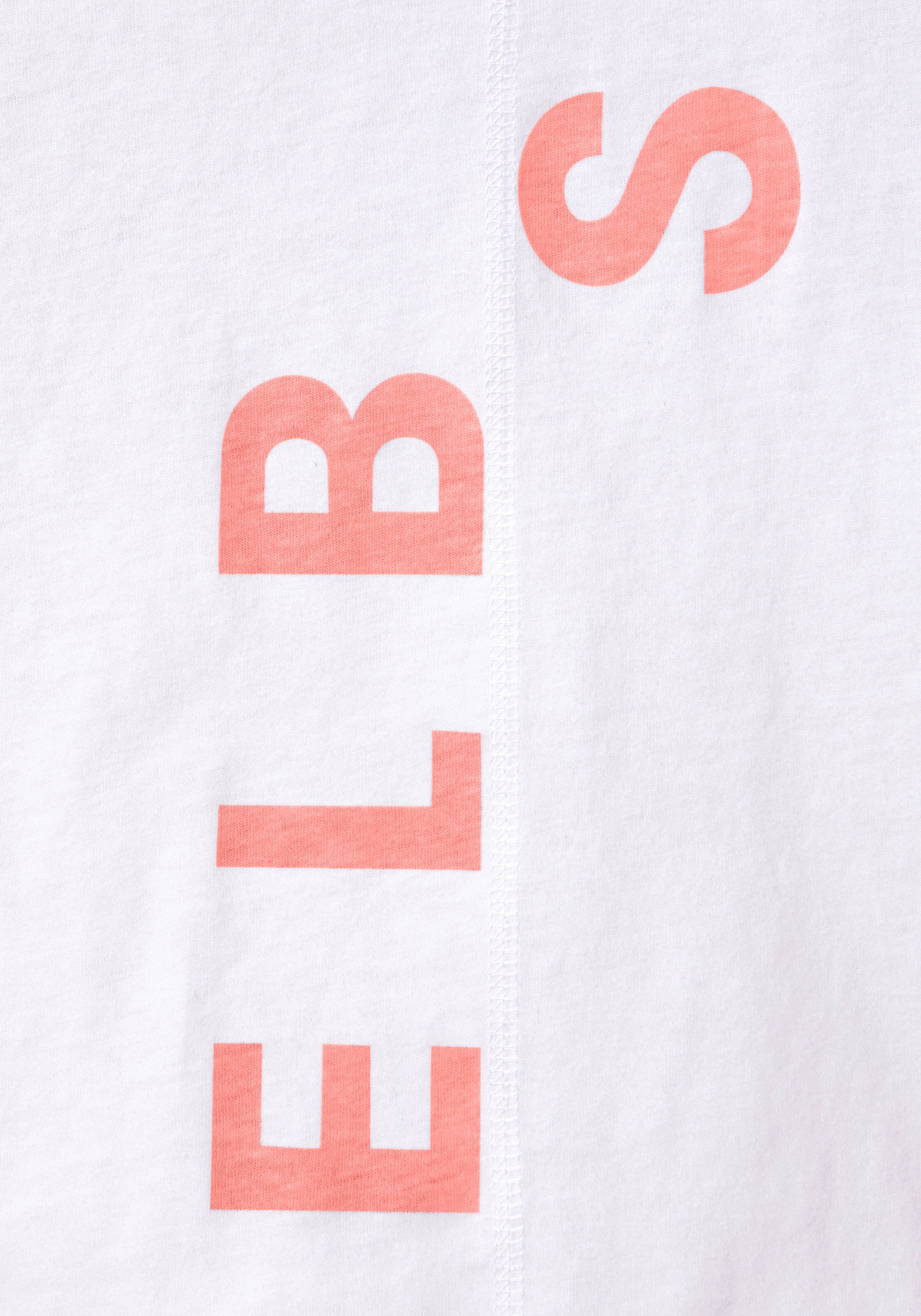 Elbsand Shirt met lange mouwen Raina met logoprint op de rug, longsleeve van katoenmix