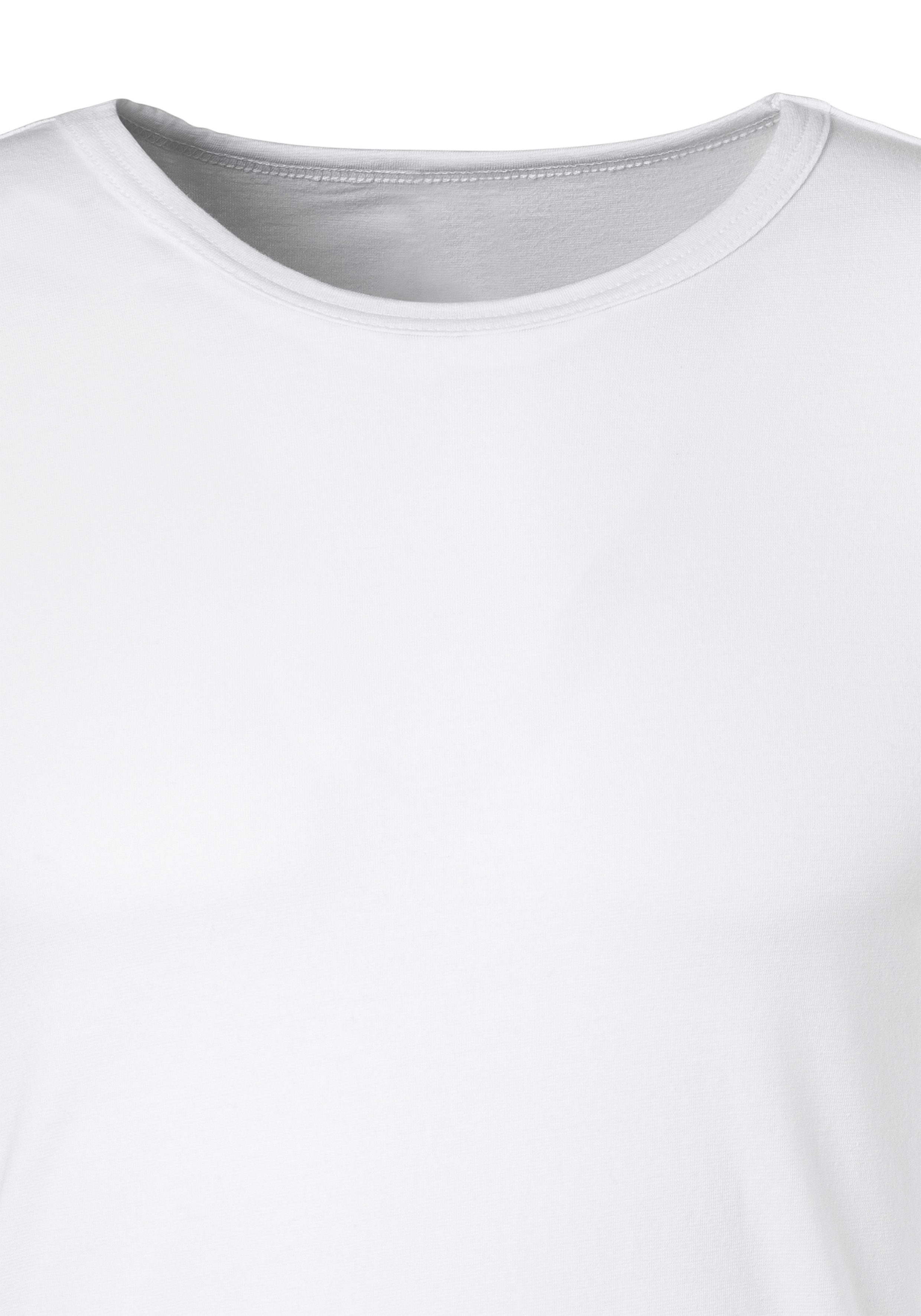 H.I.S Shirt met lange mouwen Dubbelpack onderhemd van katoenmix (2-delig, Set van 2)