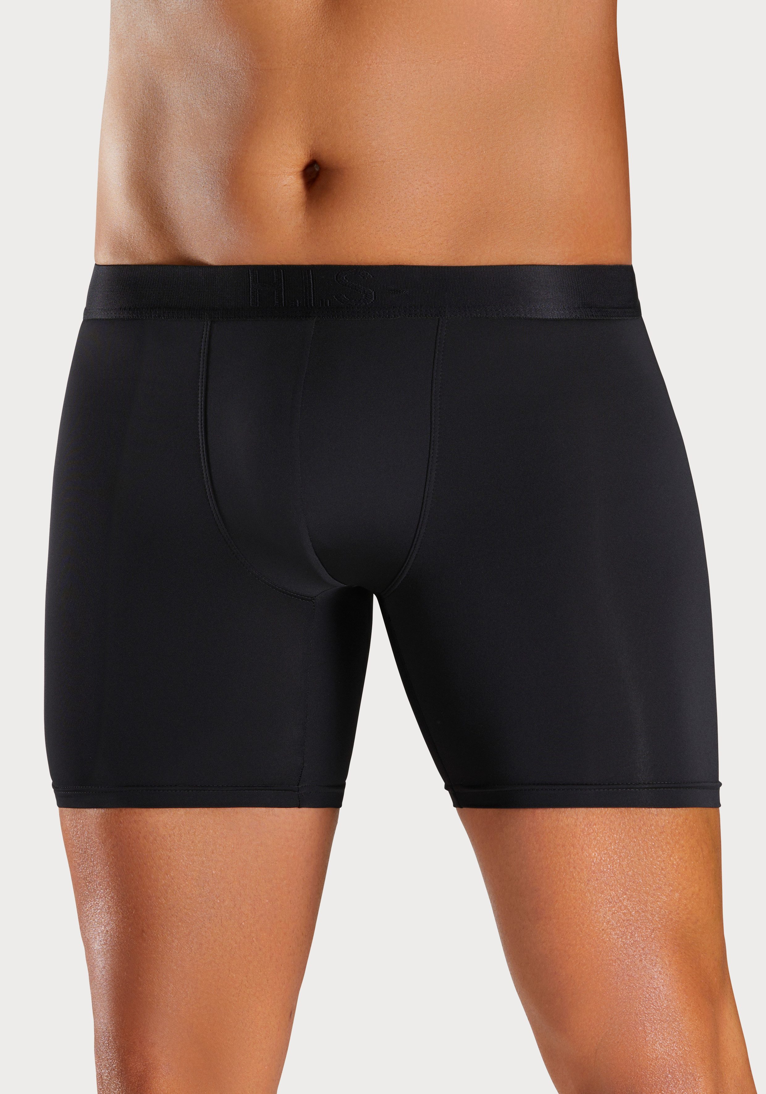 H.I.S Functionele boxershort met lange pijpen in onderhoudsvriendelijke microvezelkwaliteit (set, 3 stuks)