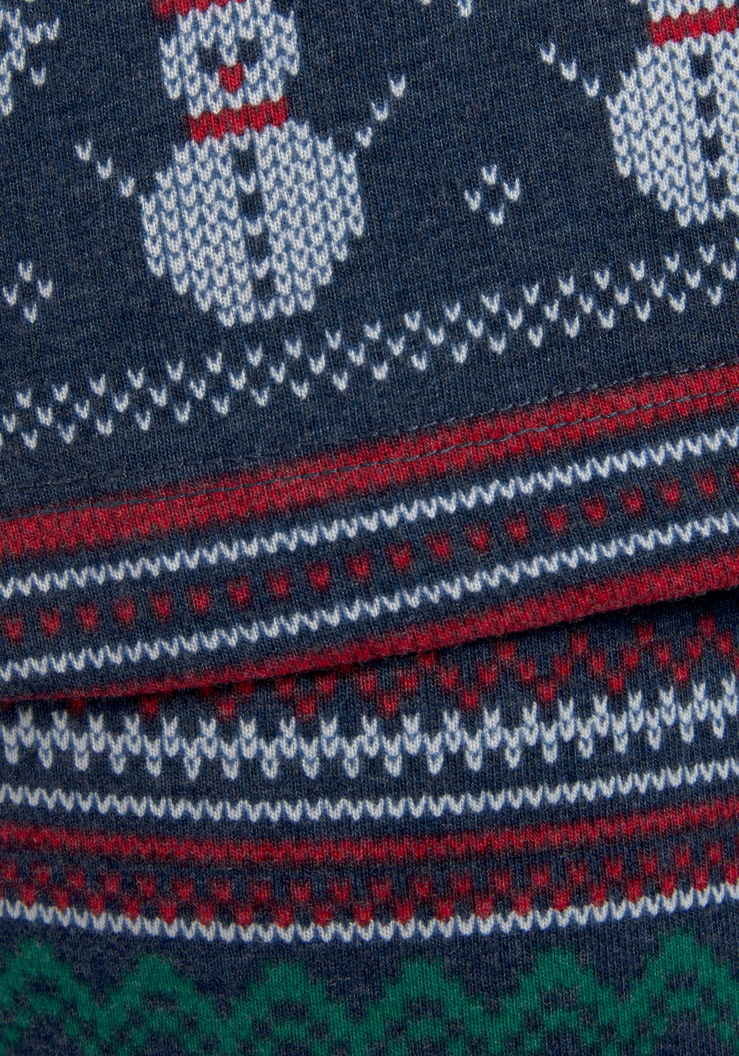 Lascana Pyjama met winterse print (2-delig)