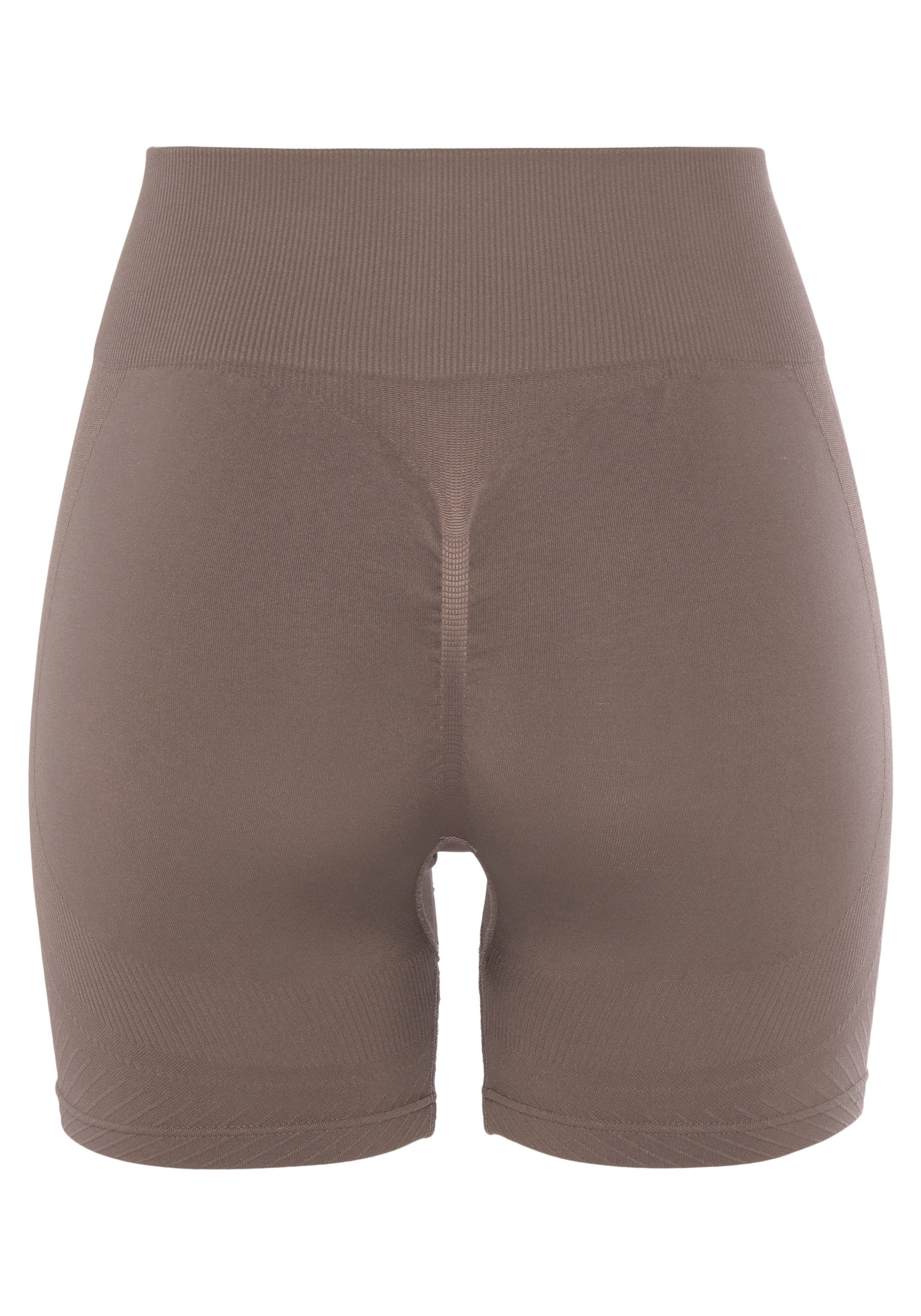 Lascana Functionele short Po Push Up met ribstructuur en shaping-effect, sportshorts
