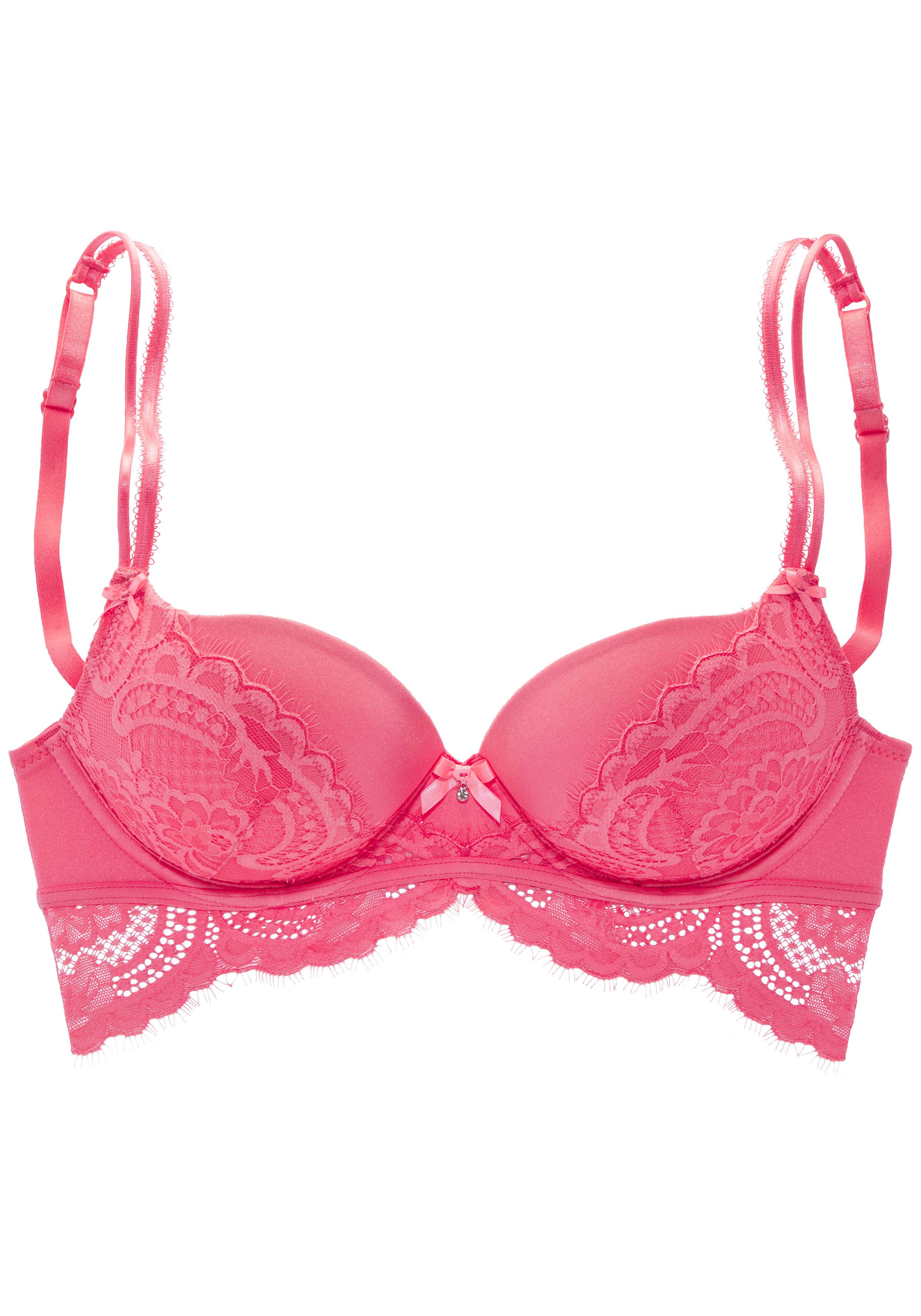 Lascana Push-up-bh Valentina met extravagante kanten details, lingerie