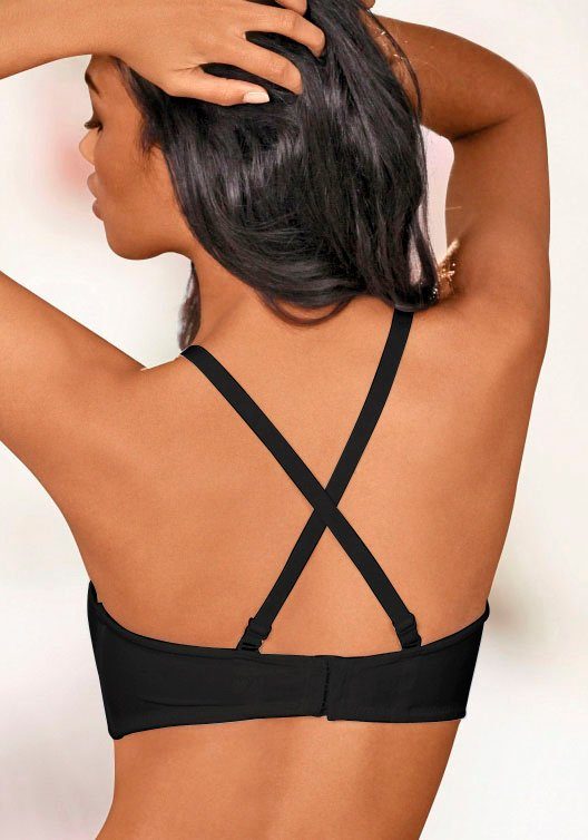 Lascana T-shirt-bh zonder schaal met afneembare bandjes, basic lingerie