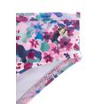 s.oliver red label beachwear triangelbikini met zomerse bloemenprint paars