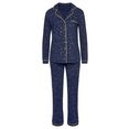 vivance dreams pyjama met all-over print blauw
