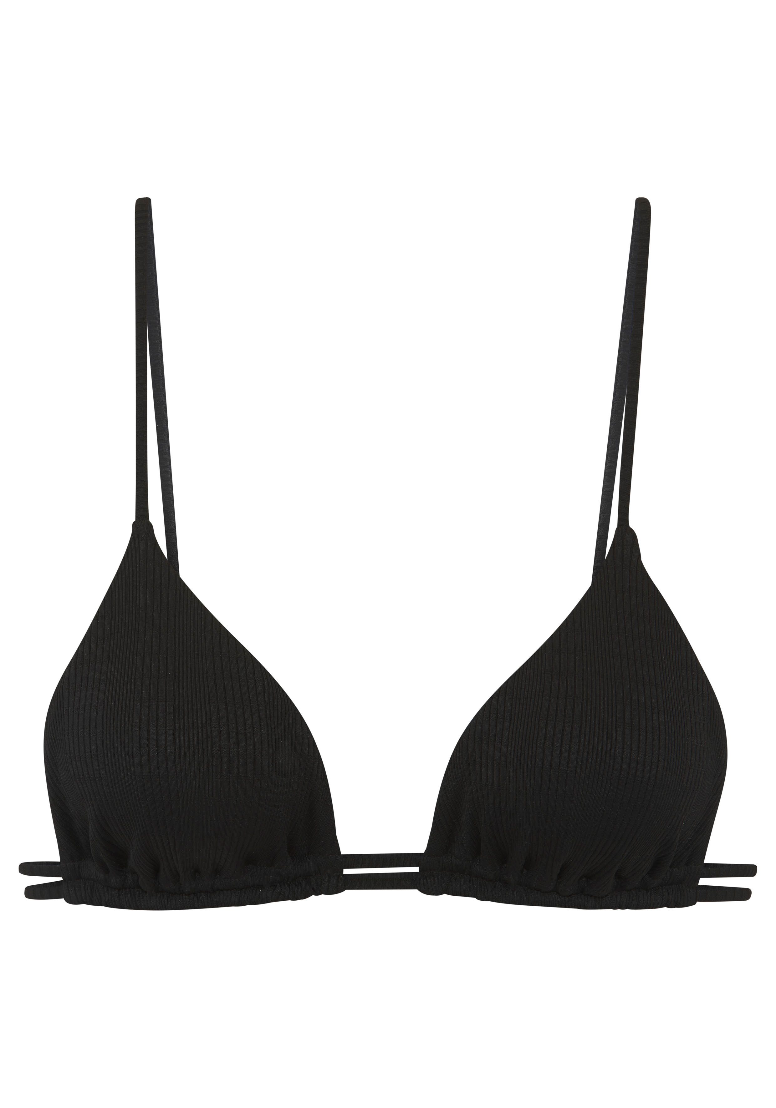 Copenhagen Studios Triangel-bikinitop Nela van modieuze structuurstof