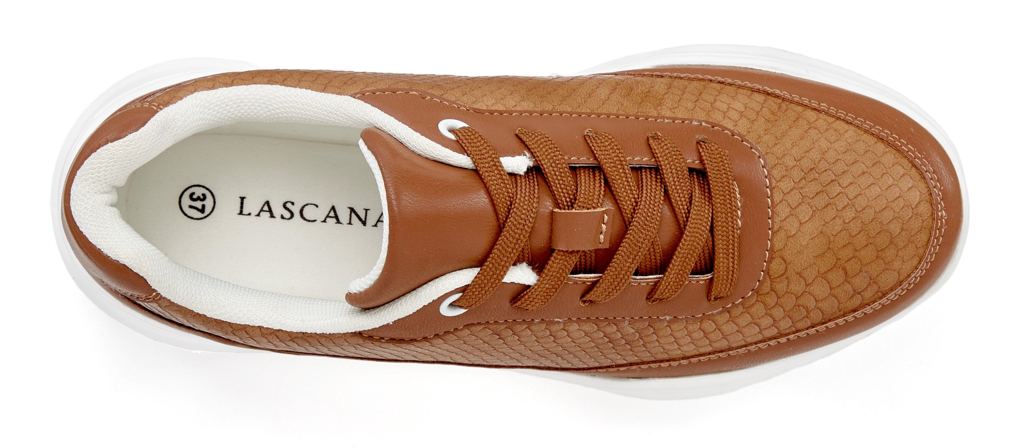 Lascana Sneakers Lage schoen, sportschoen, lichte chunky zool VEGAN
