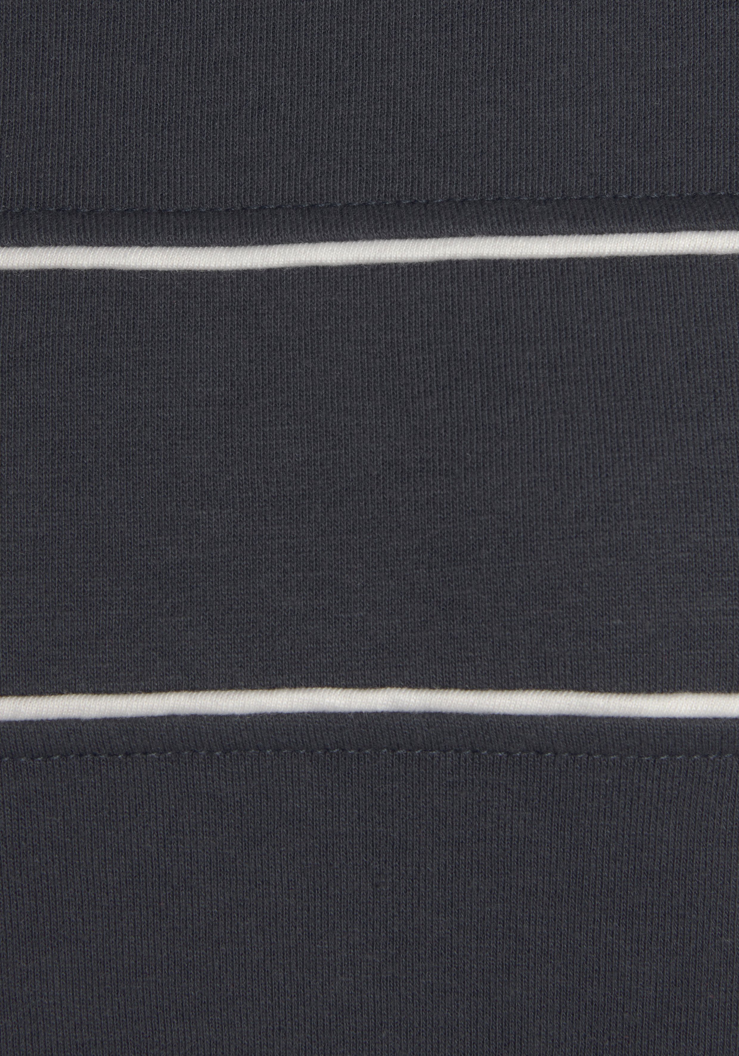 H.I.S Sweatshirt met piping op de borst, loungewear