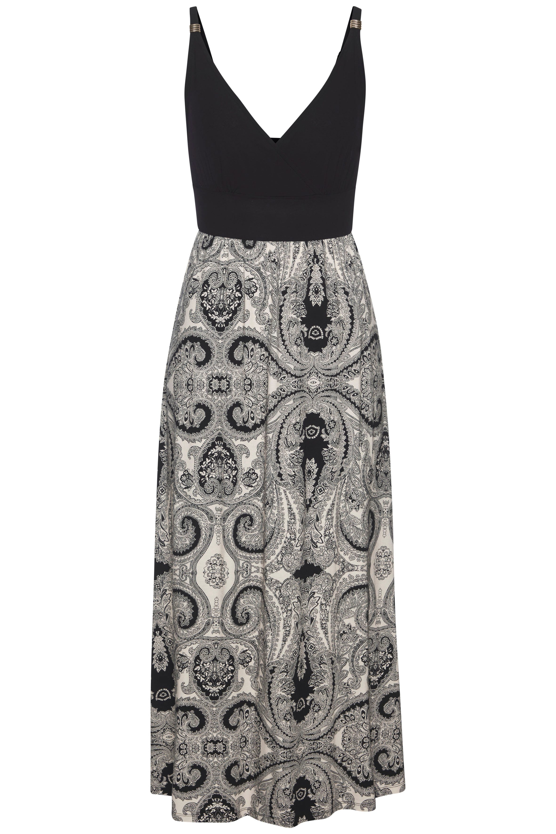 Lascana Maxi-jurk met paisleydruk, lichte zomerjurk, jersey-jurk