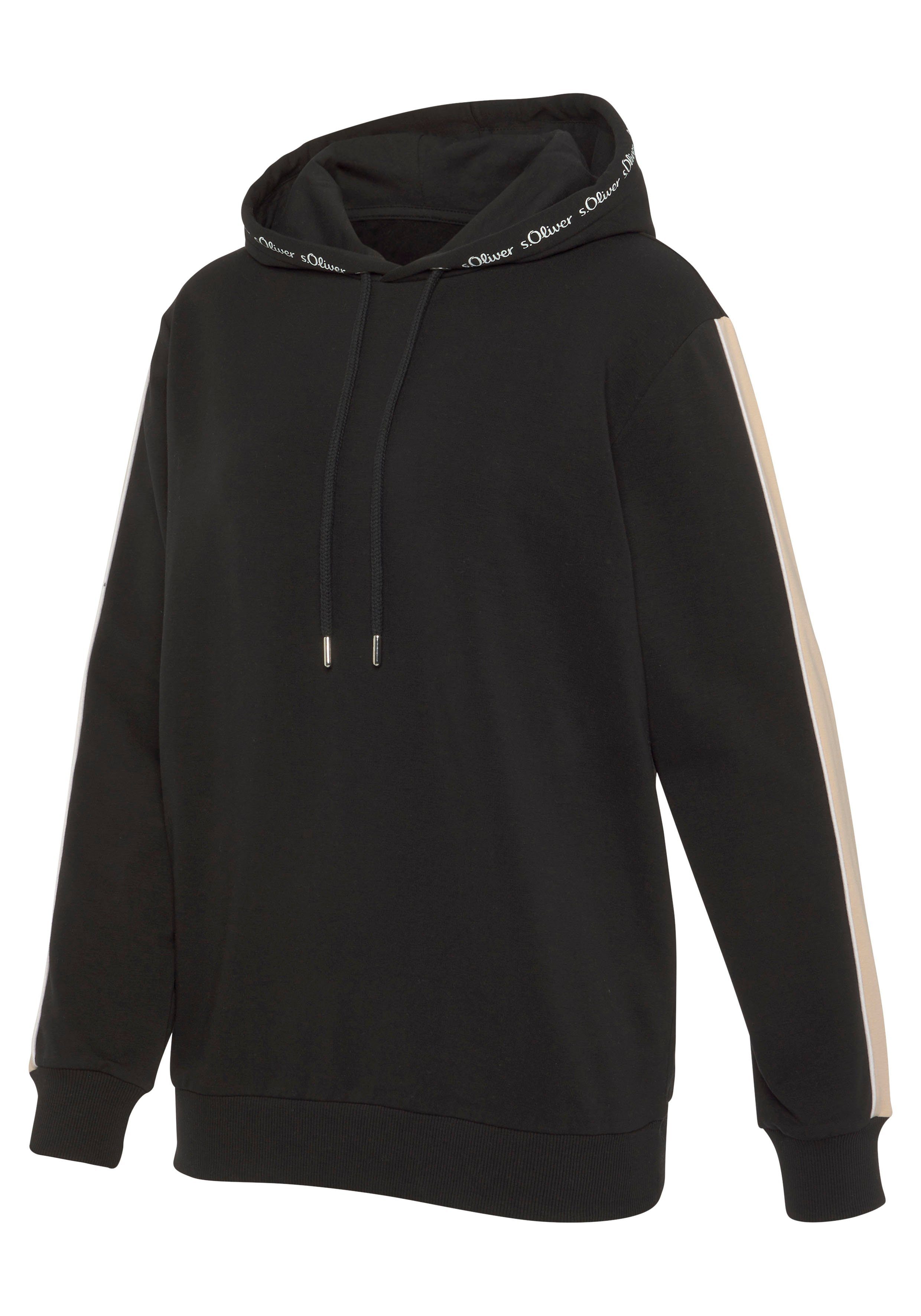 s.Oliver RED LABEL Beachwear Hoodie met contrasterende accenten, loungewear (1-delig)