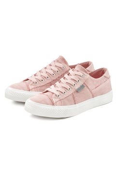 elbsand sneakers van textiel in een modieuze used look, veganistisch roze