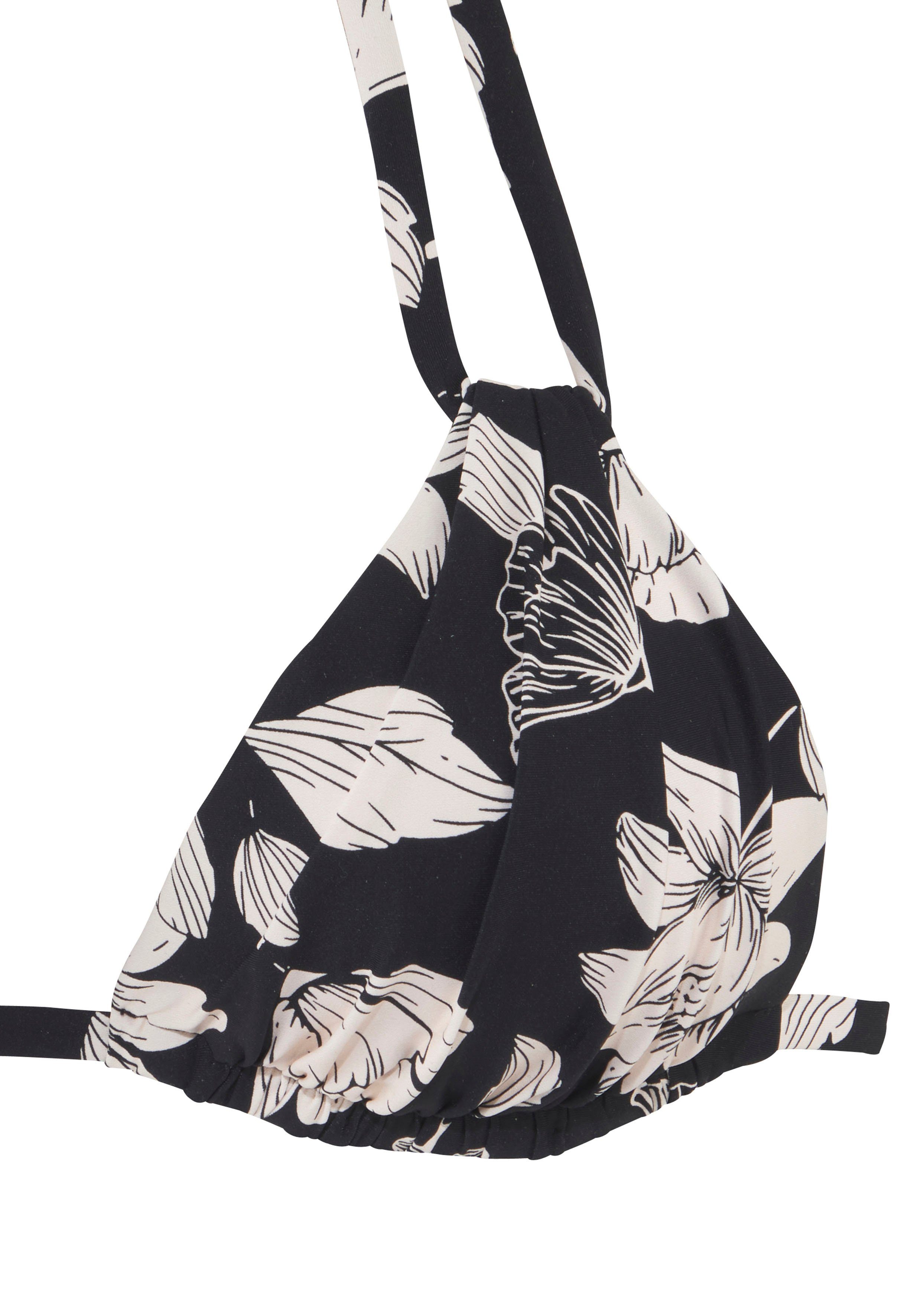 s.Oliver RED LABEL Beachwear Triangel-bikinitop Lady met een bloemmotief