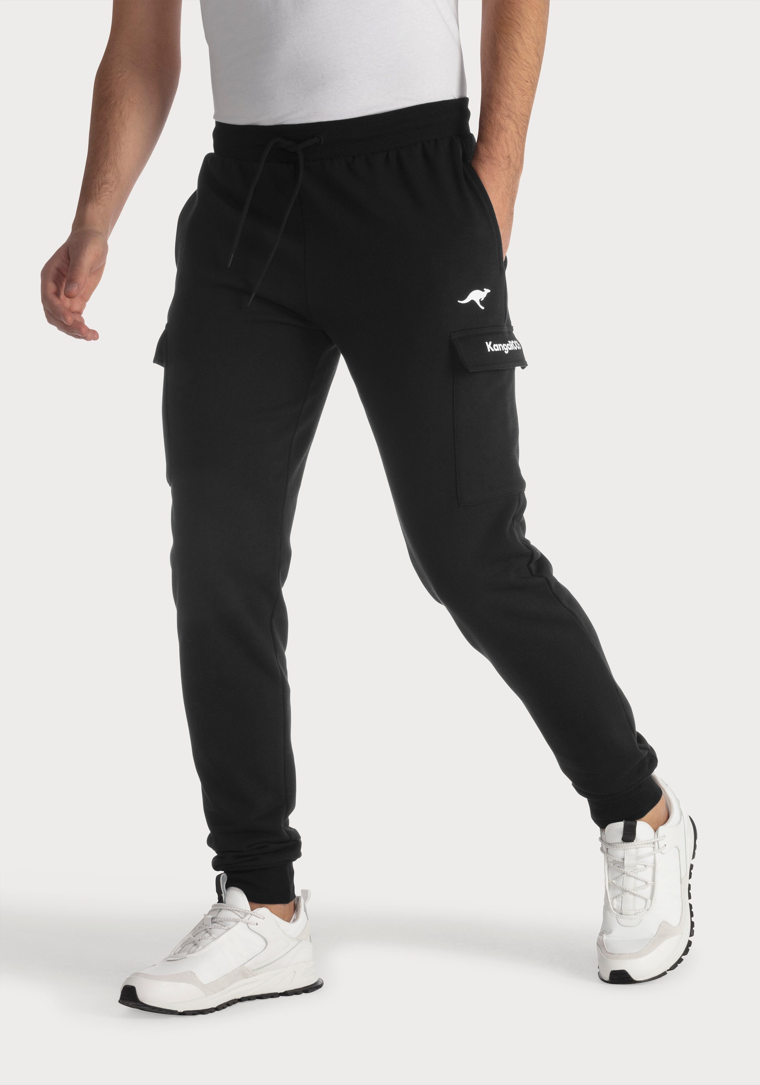 KangaROOS Sweatbroek Joggingbroek met koord, relaxbroek van lichte sweatkwaliteit