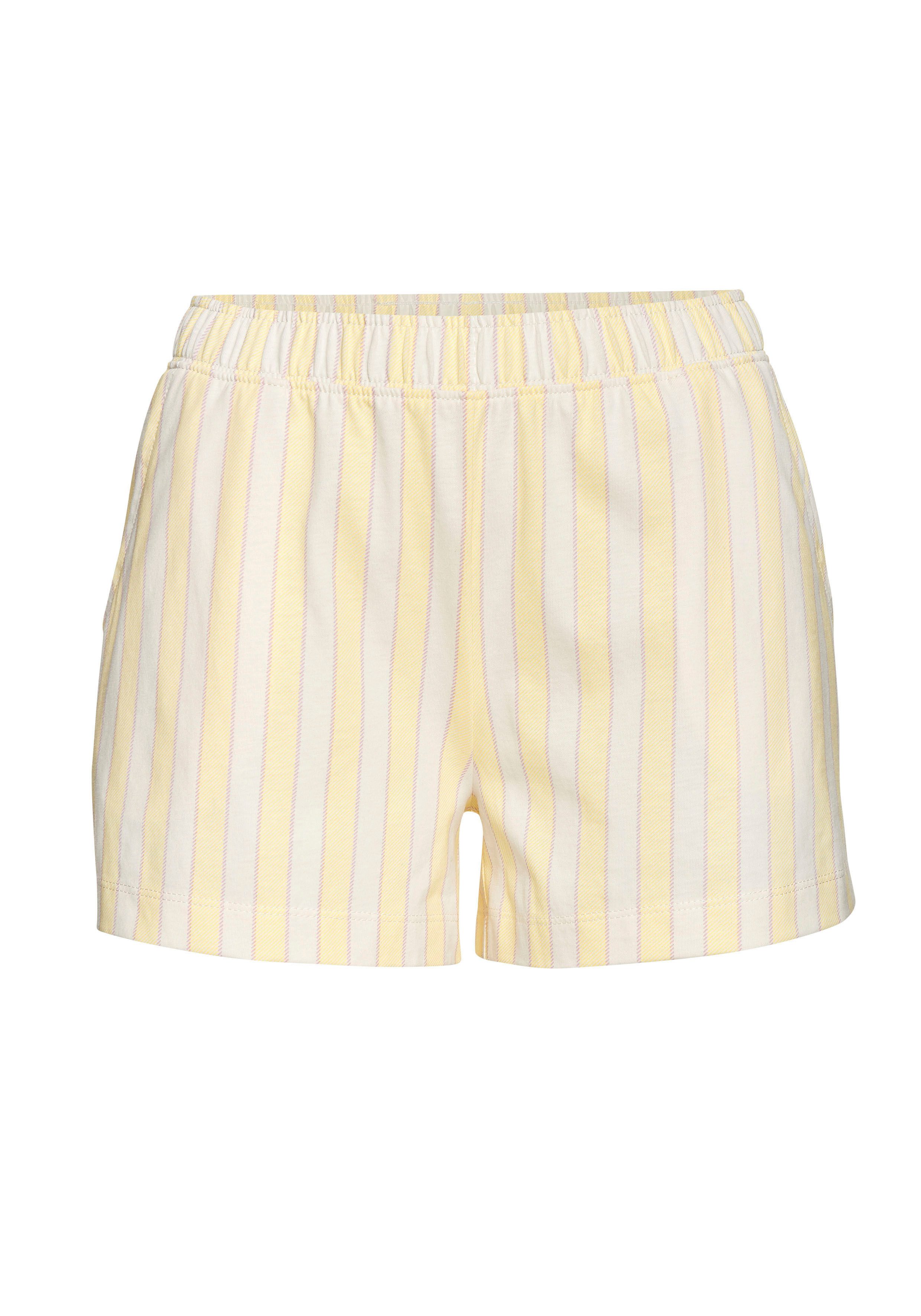 Vivance Dreams Shortama met fijn streepdessin (set, 2-delig)