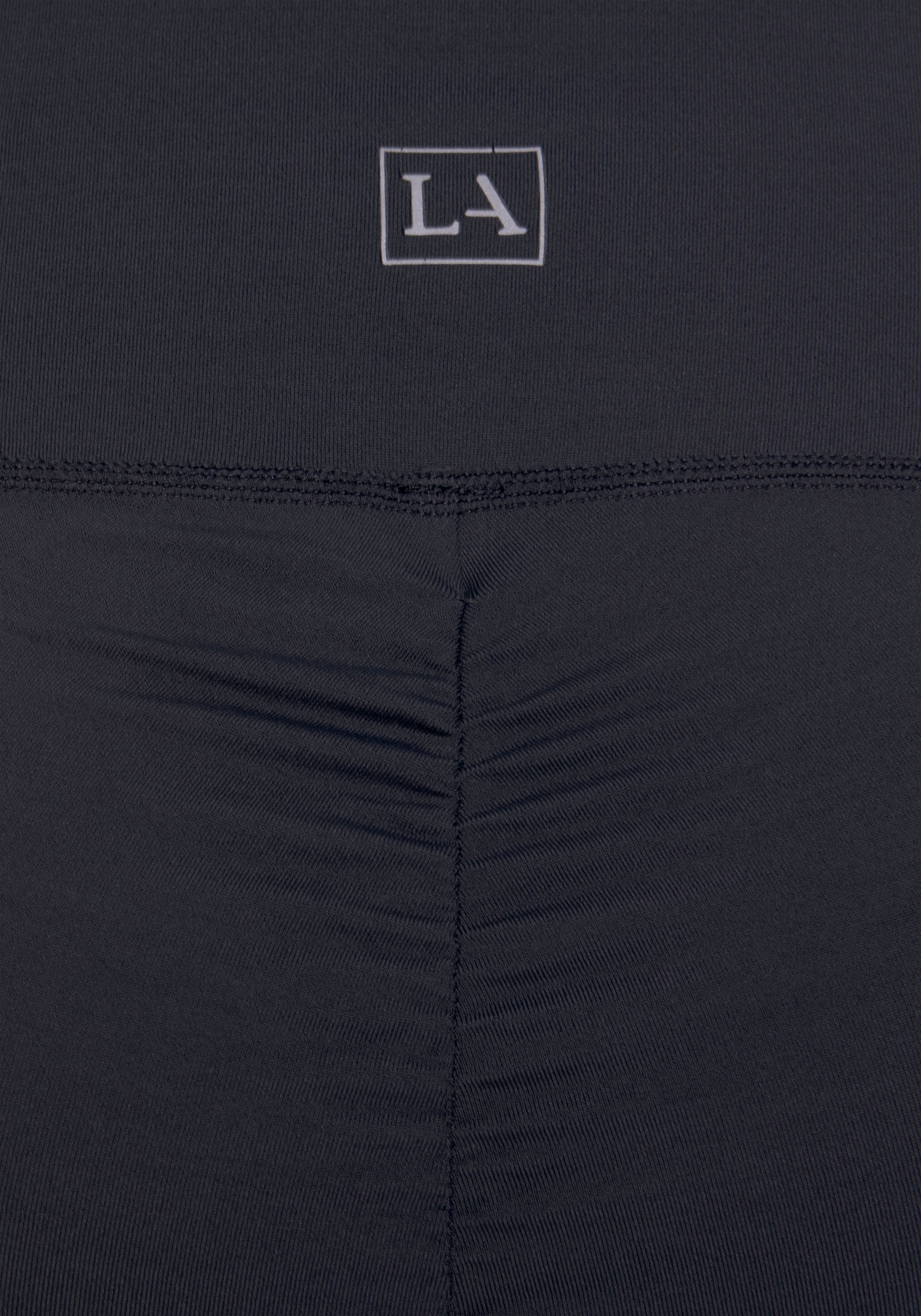 active by Lascana Functionele legging met kleine rimpeling, loungewear