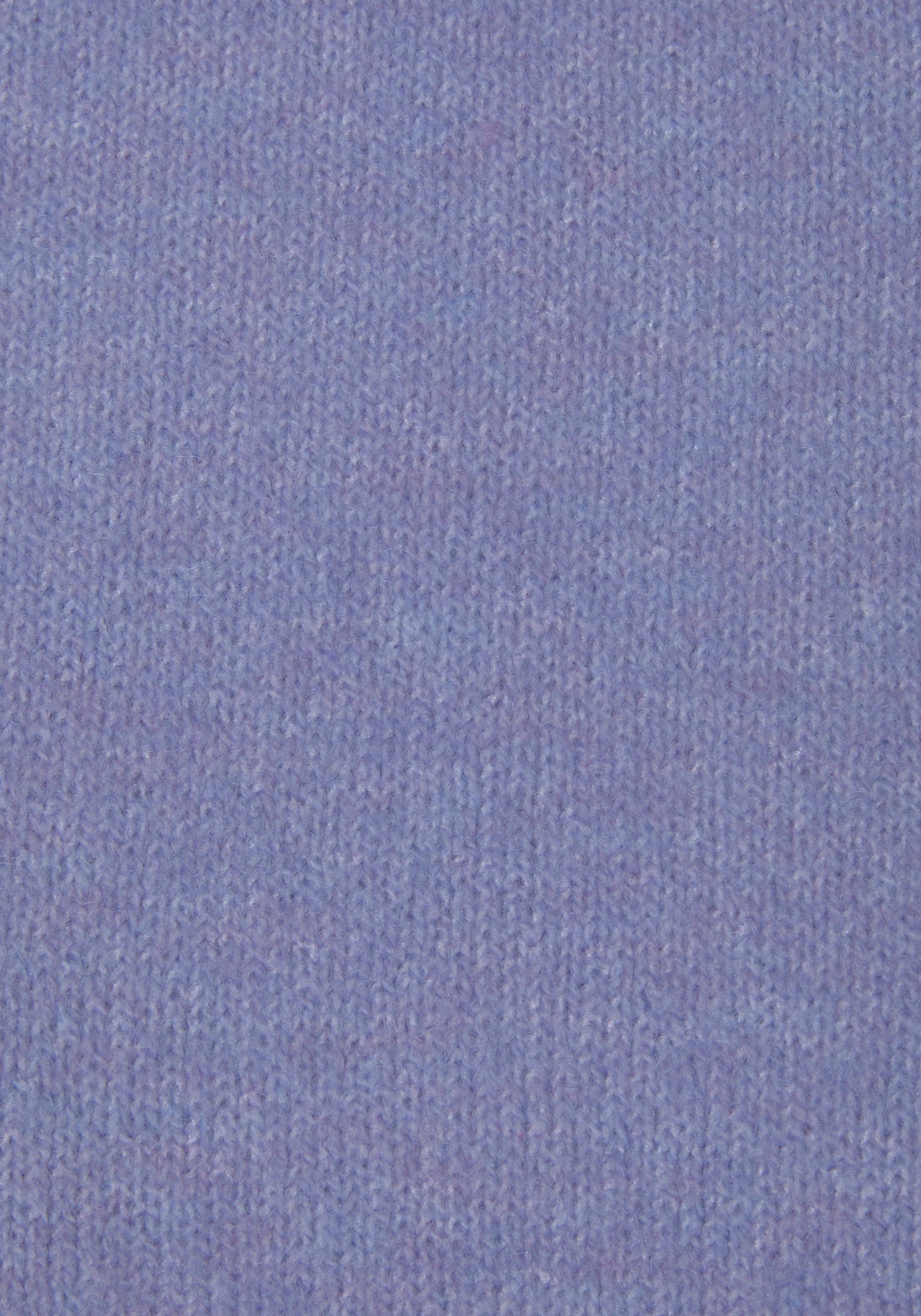Lascana Gebreide trui -Lounge Pullover met staande kraag en ribboorden, loungewear