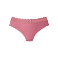 s.oliver red label beachwear string in modieus ribbreisel-design roze
