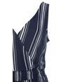 lascana jumpsuit in culotte-stijl van gestructureerd materiaal blauw