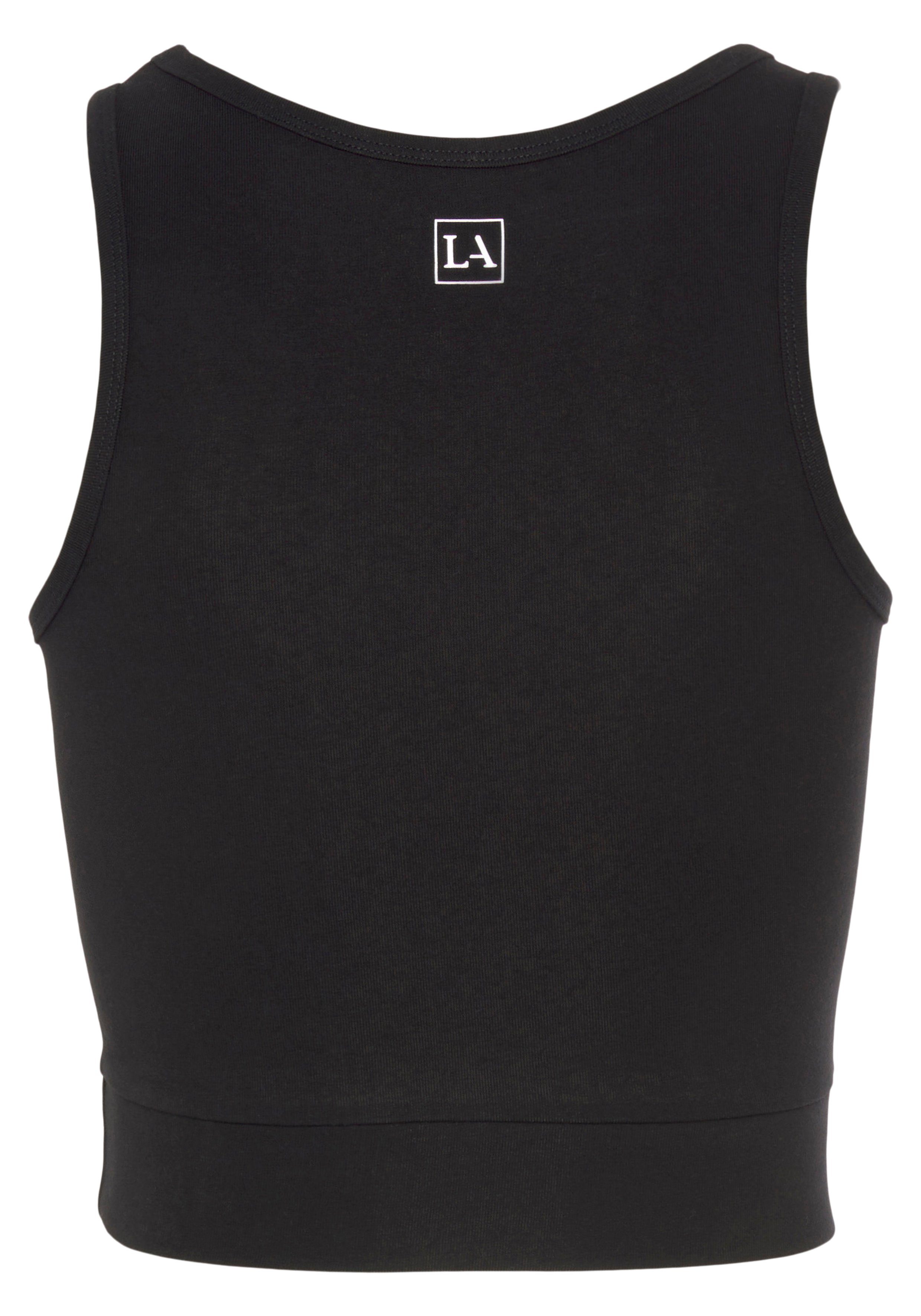 active by Lascana Sporttop Crop-top met brede bandjes